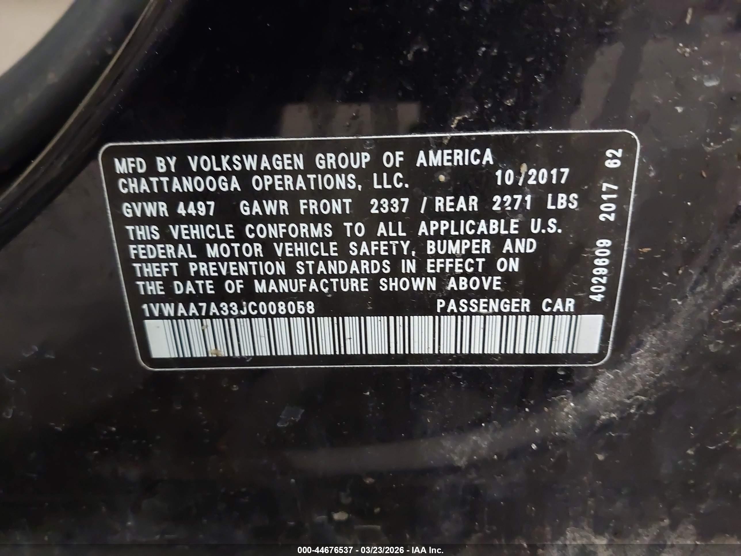 VOLKSWAGEN PASSAT image 9