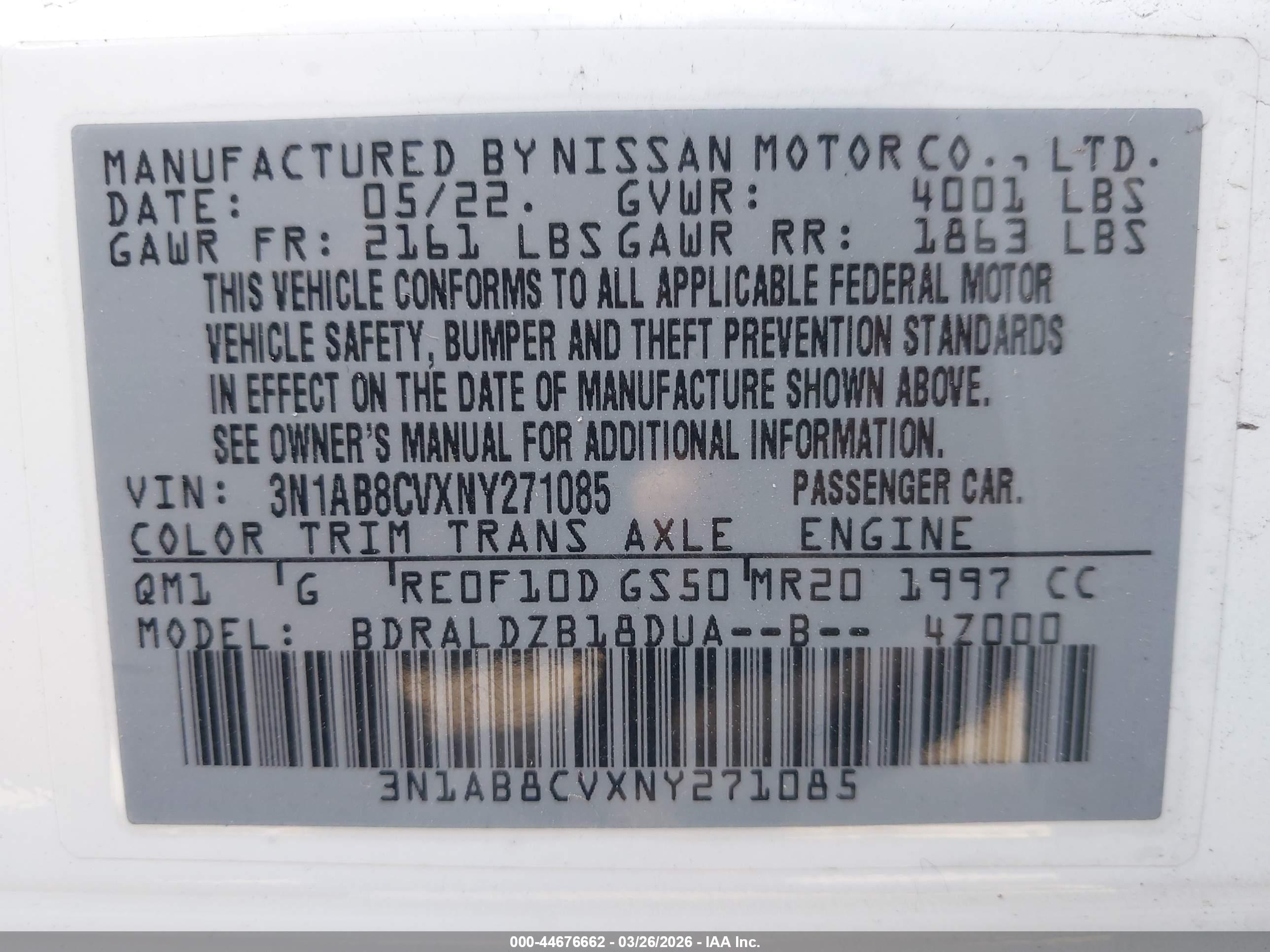 NISSAN SENTRA image 9