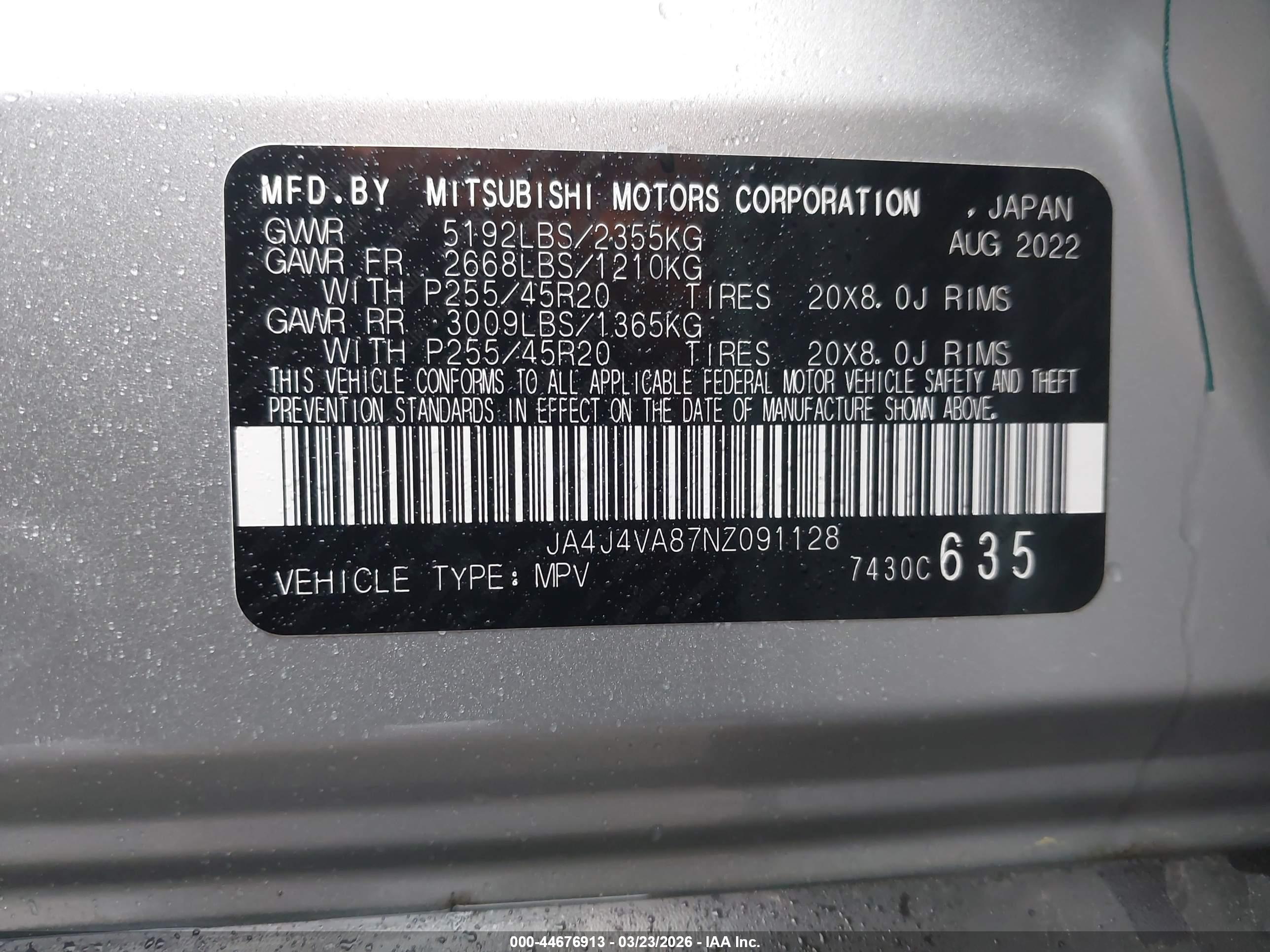 MITSUBISHI OUTLANDER image 9