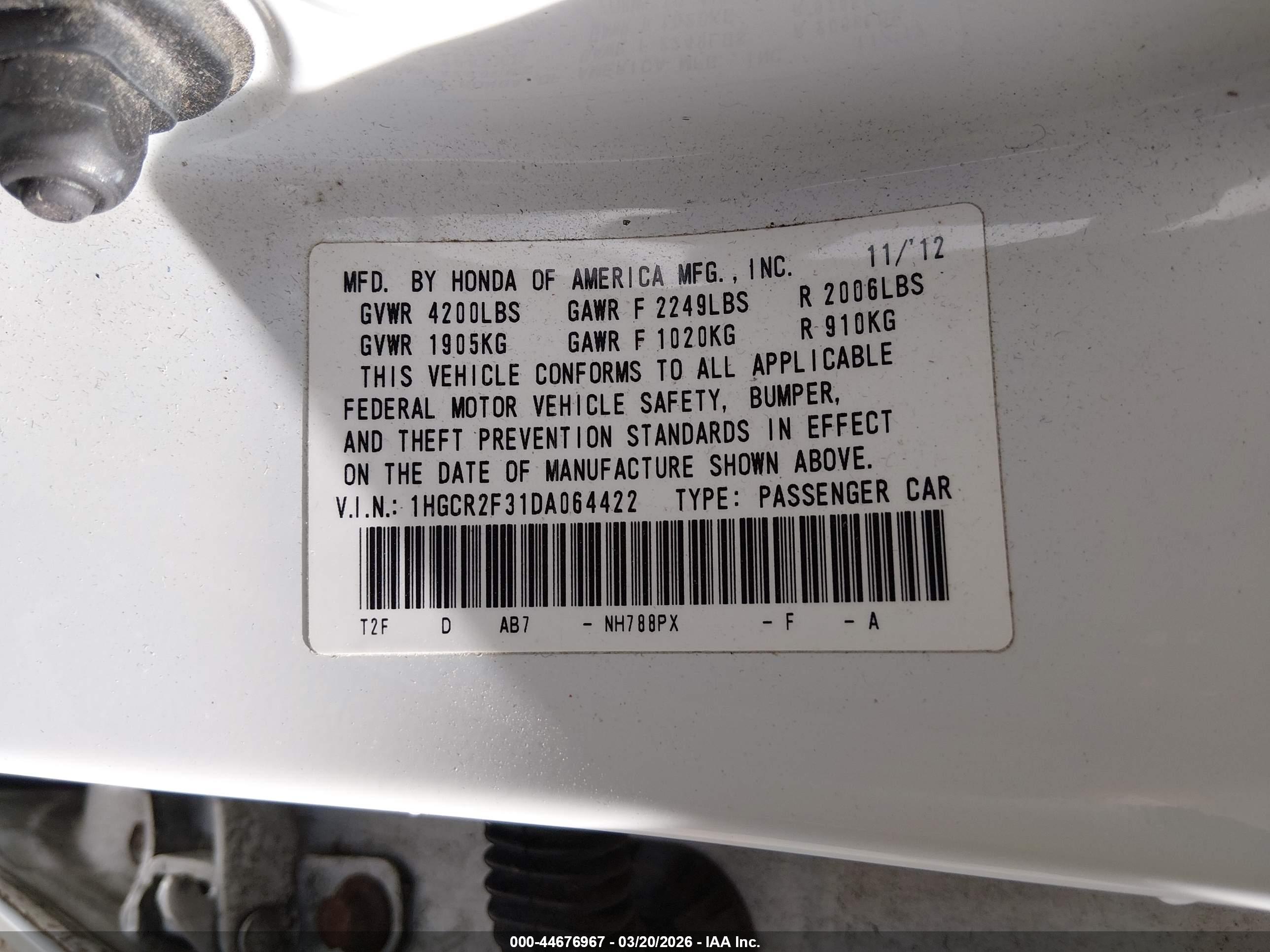 HONDA ACCORD image 9