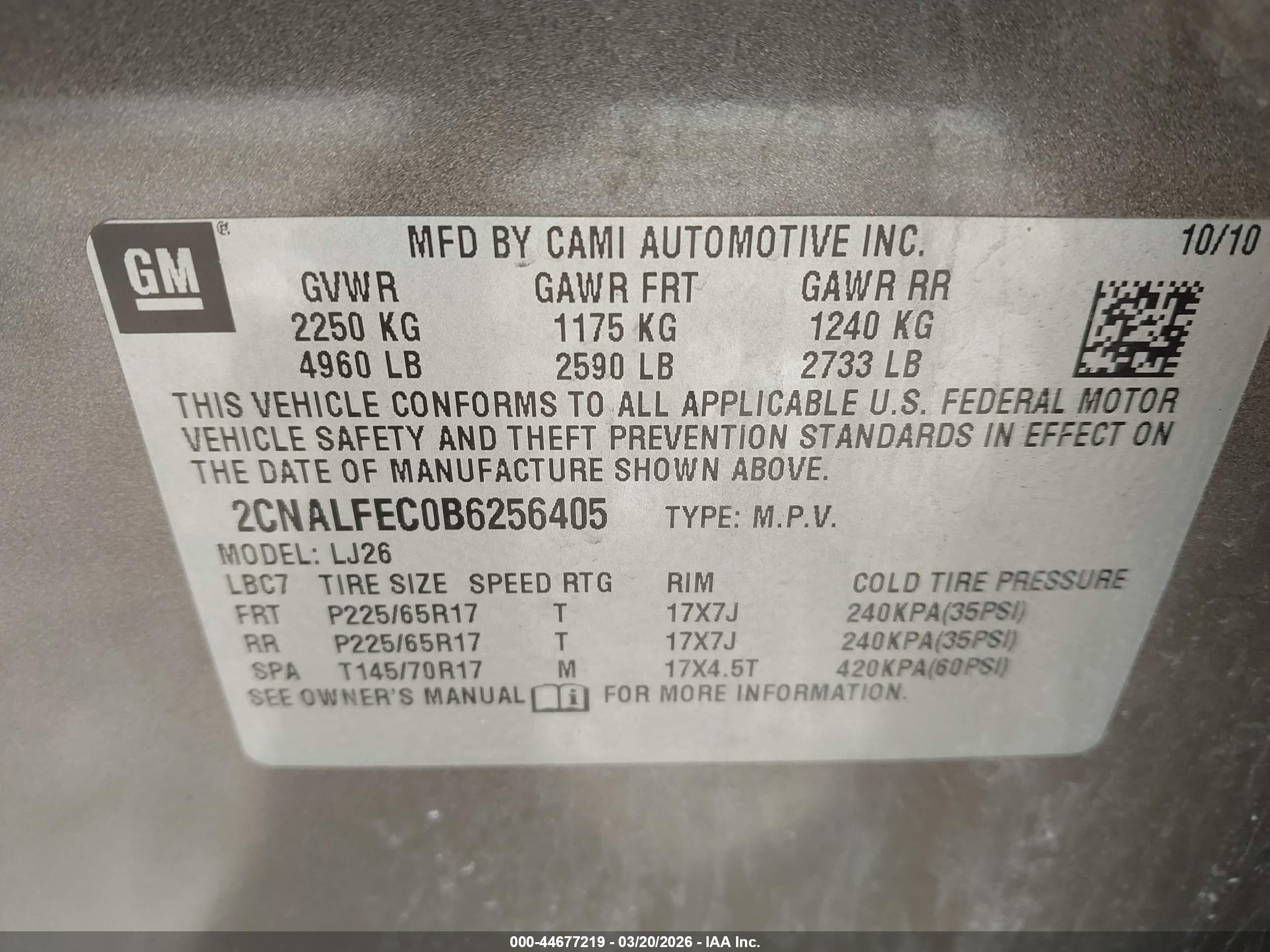 CHEVROLET EQUINOX image 9
