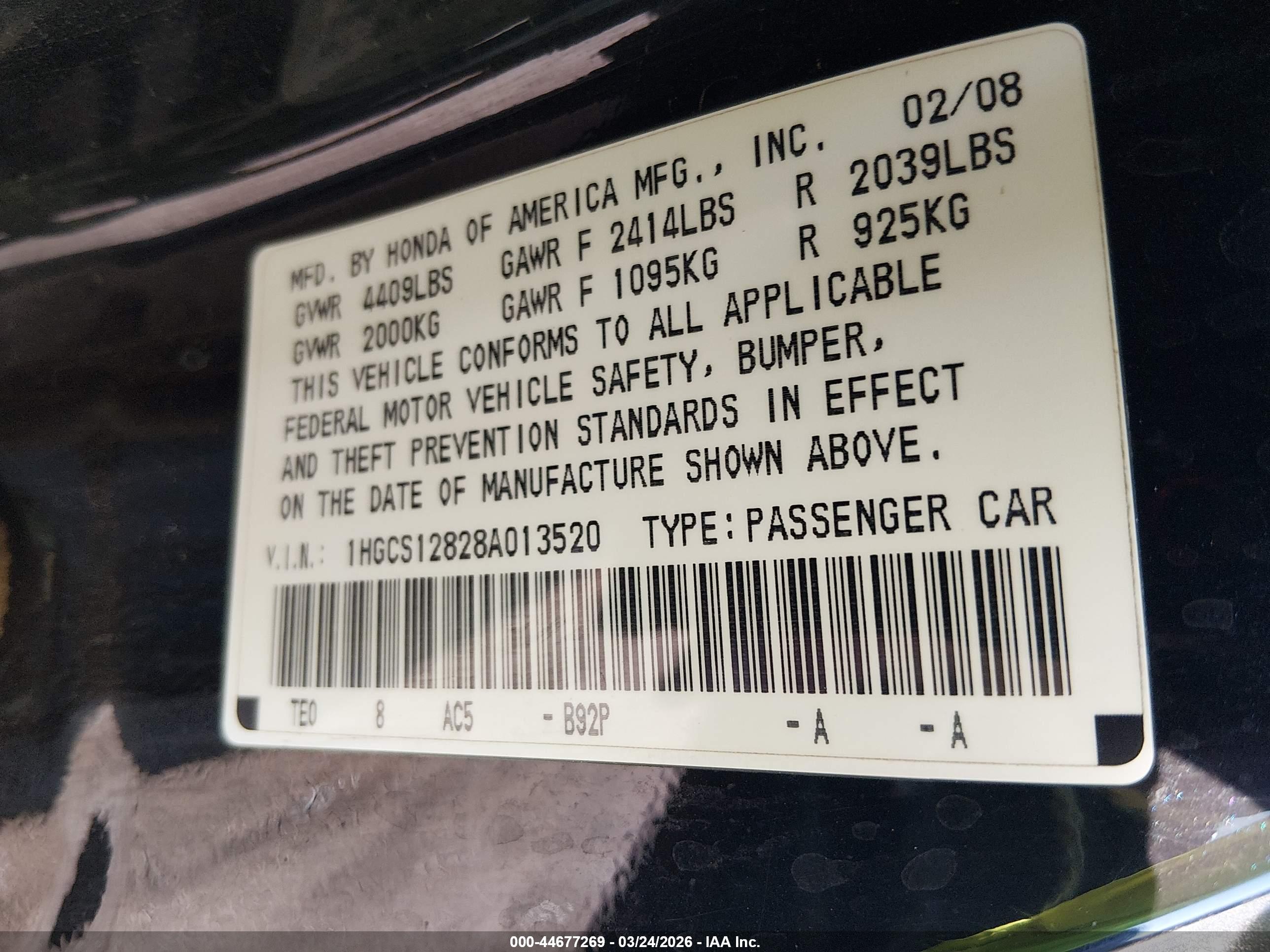 HONDA ACCORD image 9