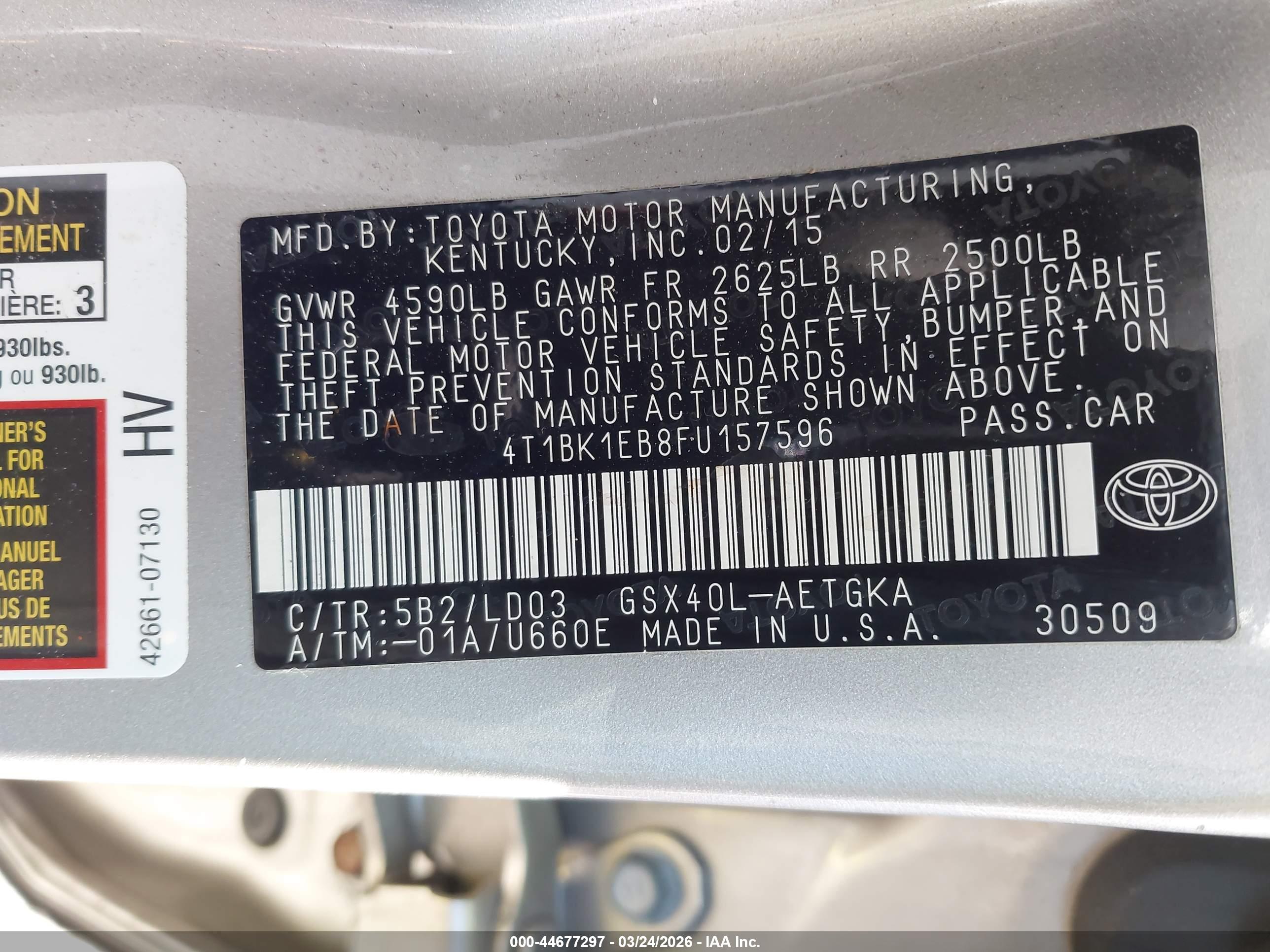 TOYOTA AVALON image 9