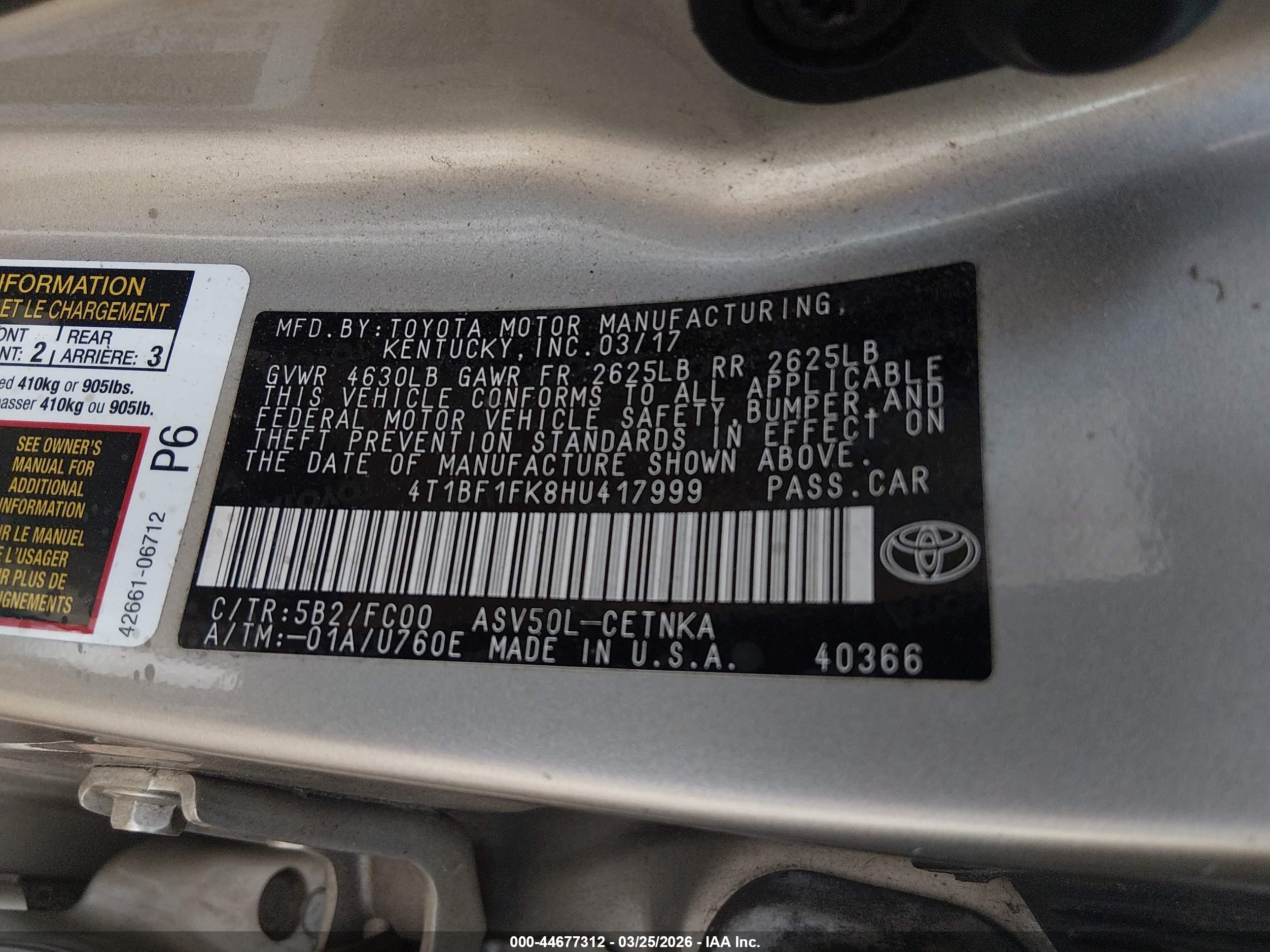 TOYOTA CAMRY image 9