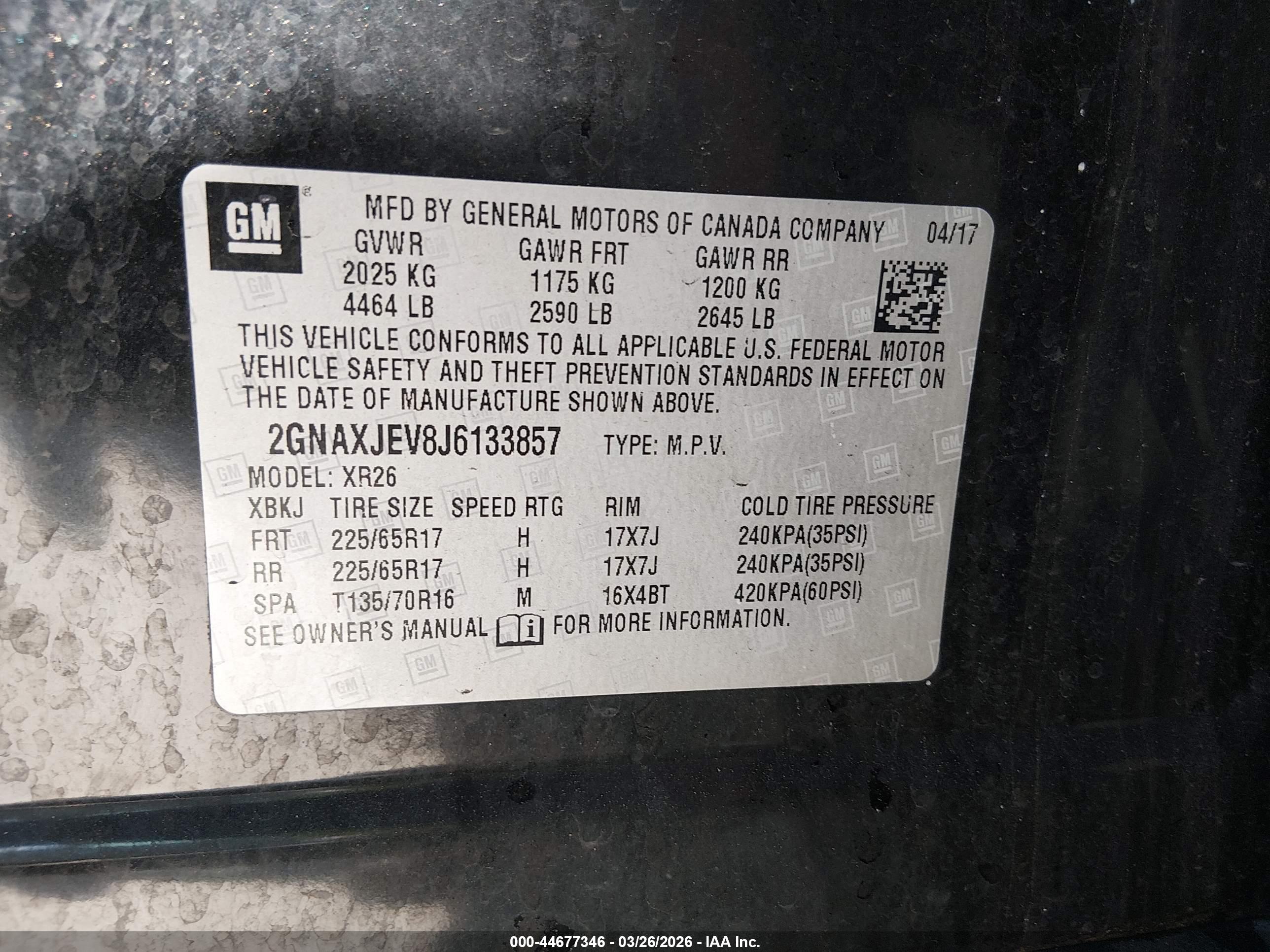 CHEVROLET EQUINOX image 9