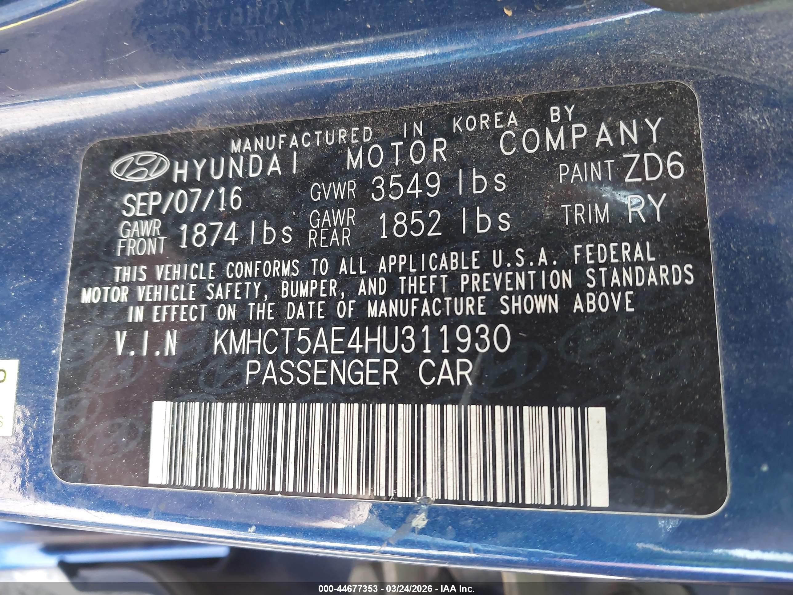 HYUNDAI ACCENT image 9