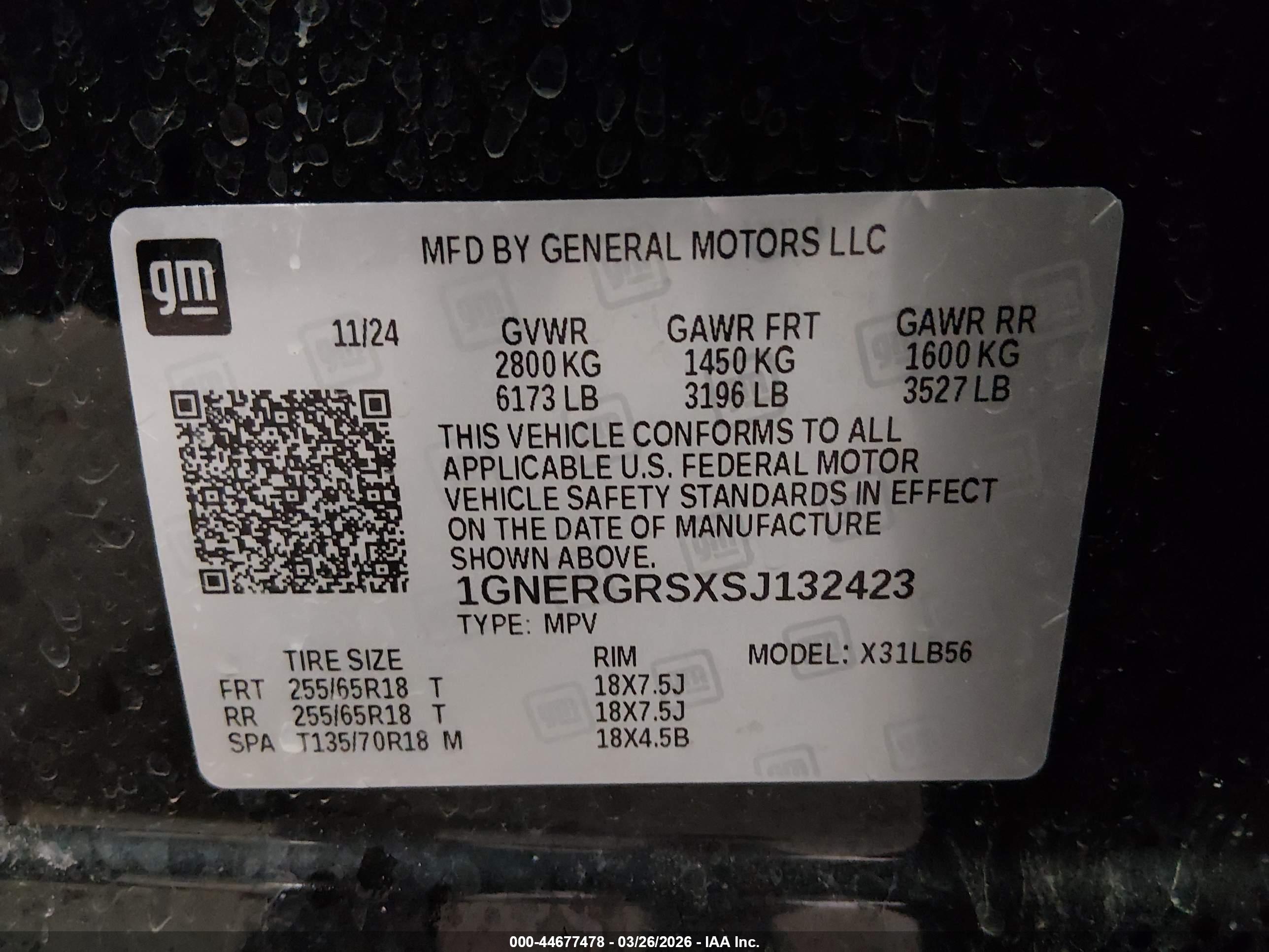 CHEVROLET TRAVERSE image 9
