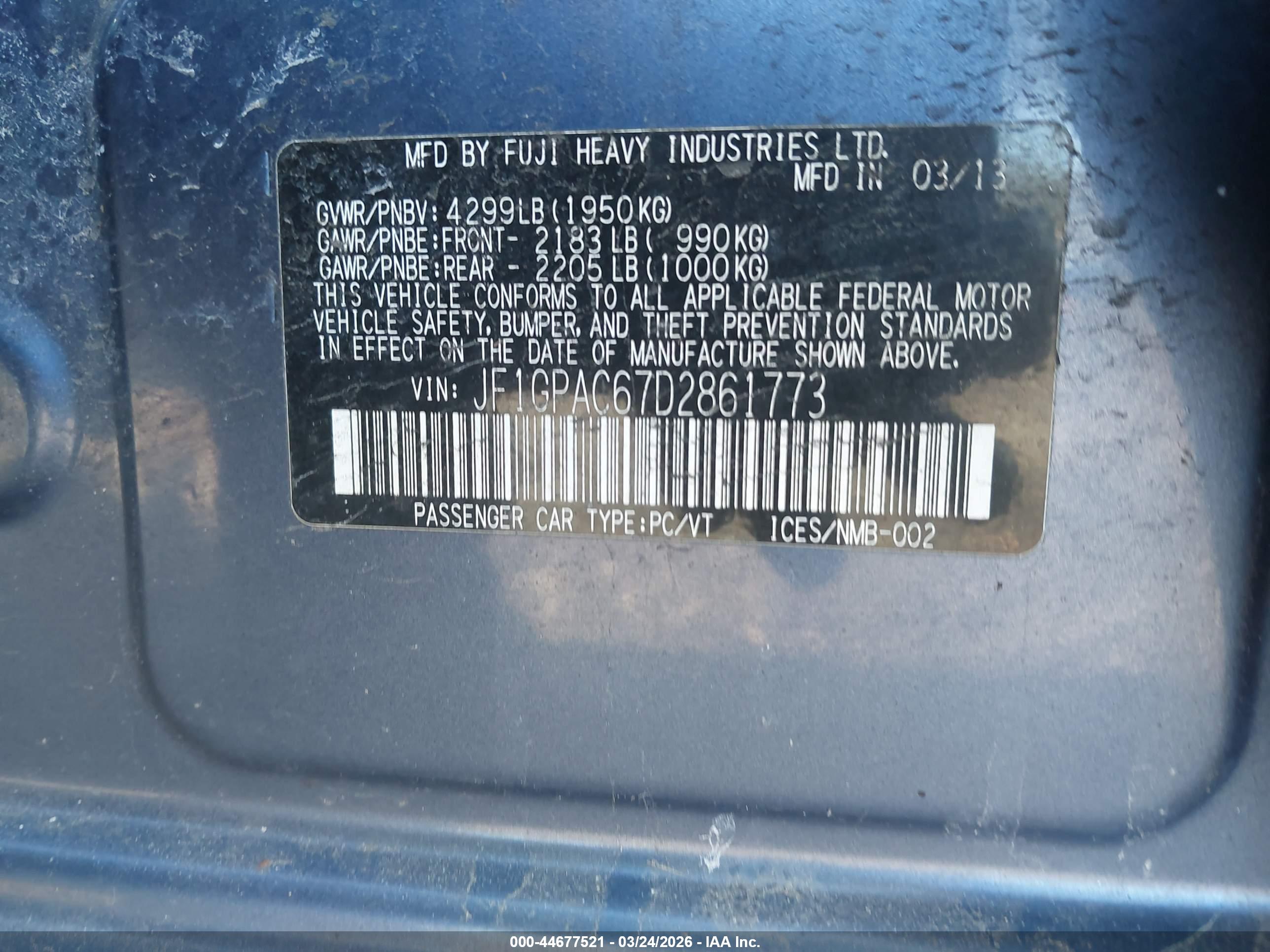 SUBARU IMPREZA image 9
