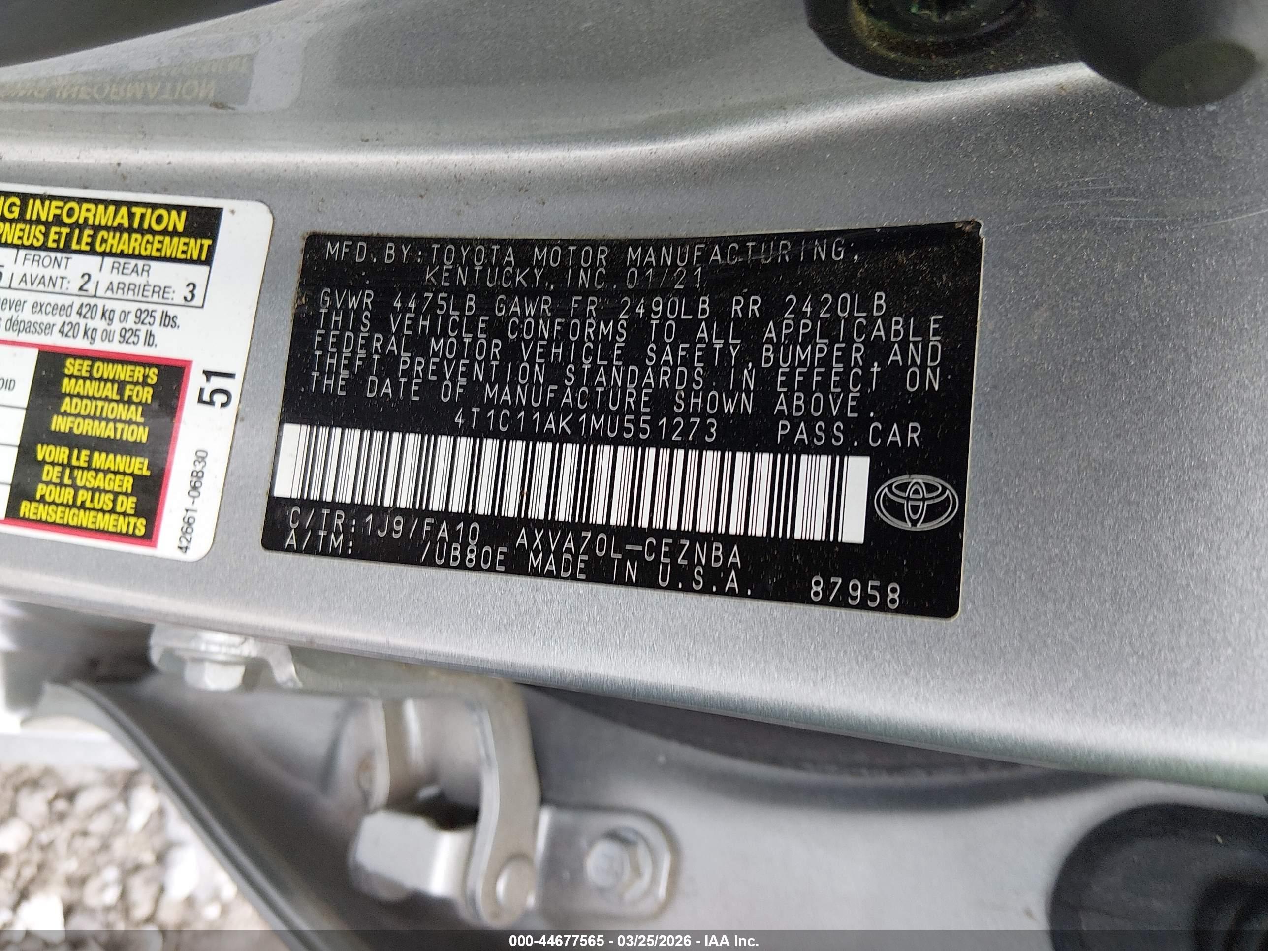TOYOTA CAMRY image 9