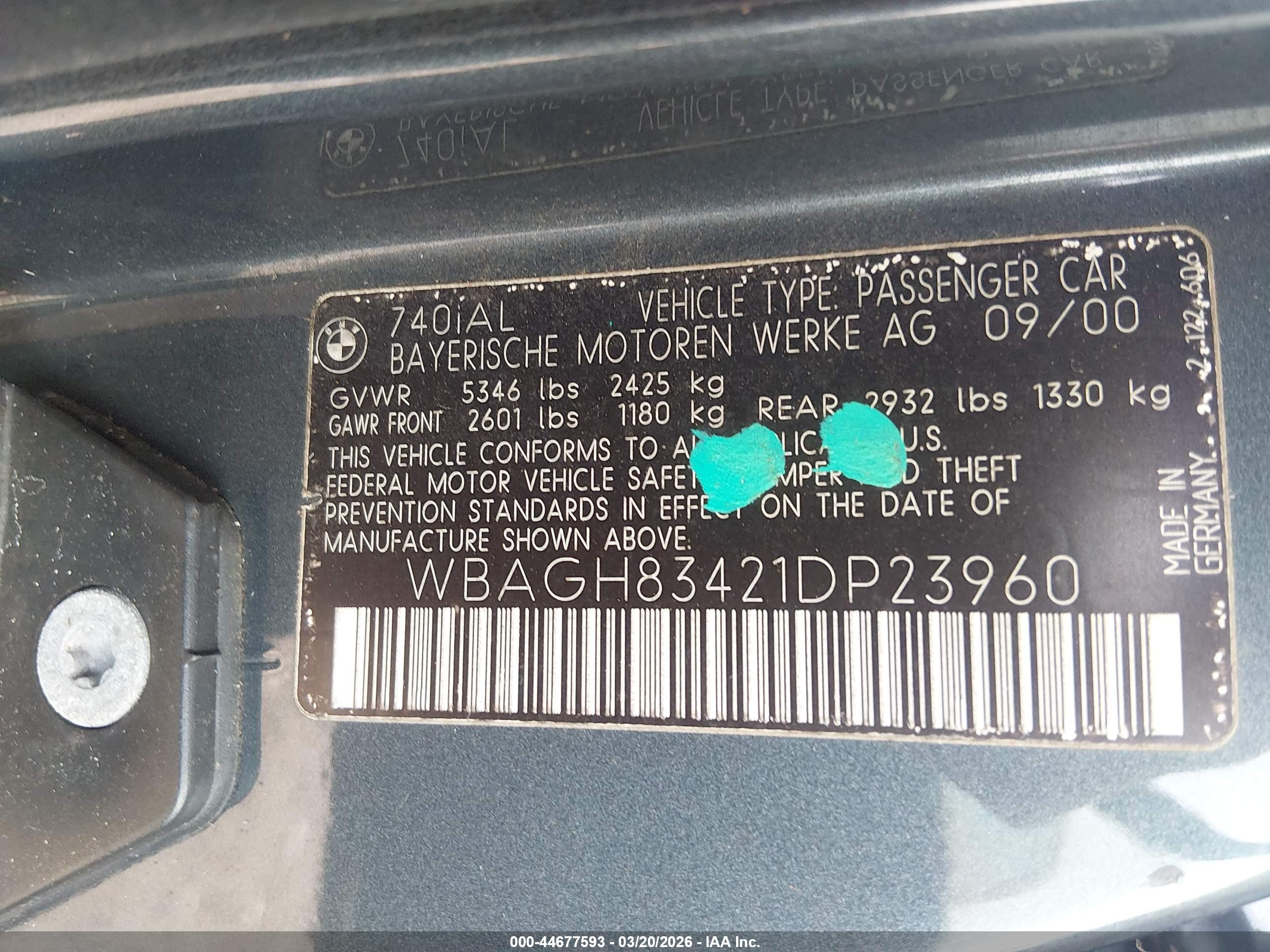BMW 740IL image 9