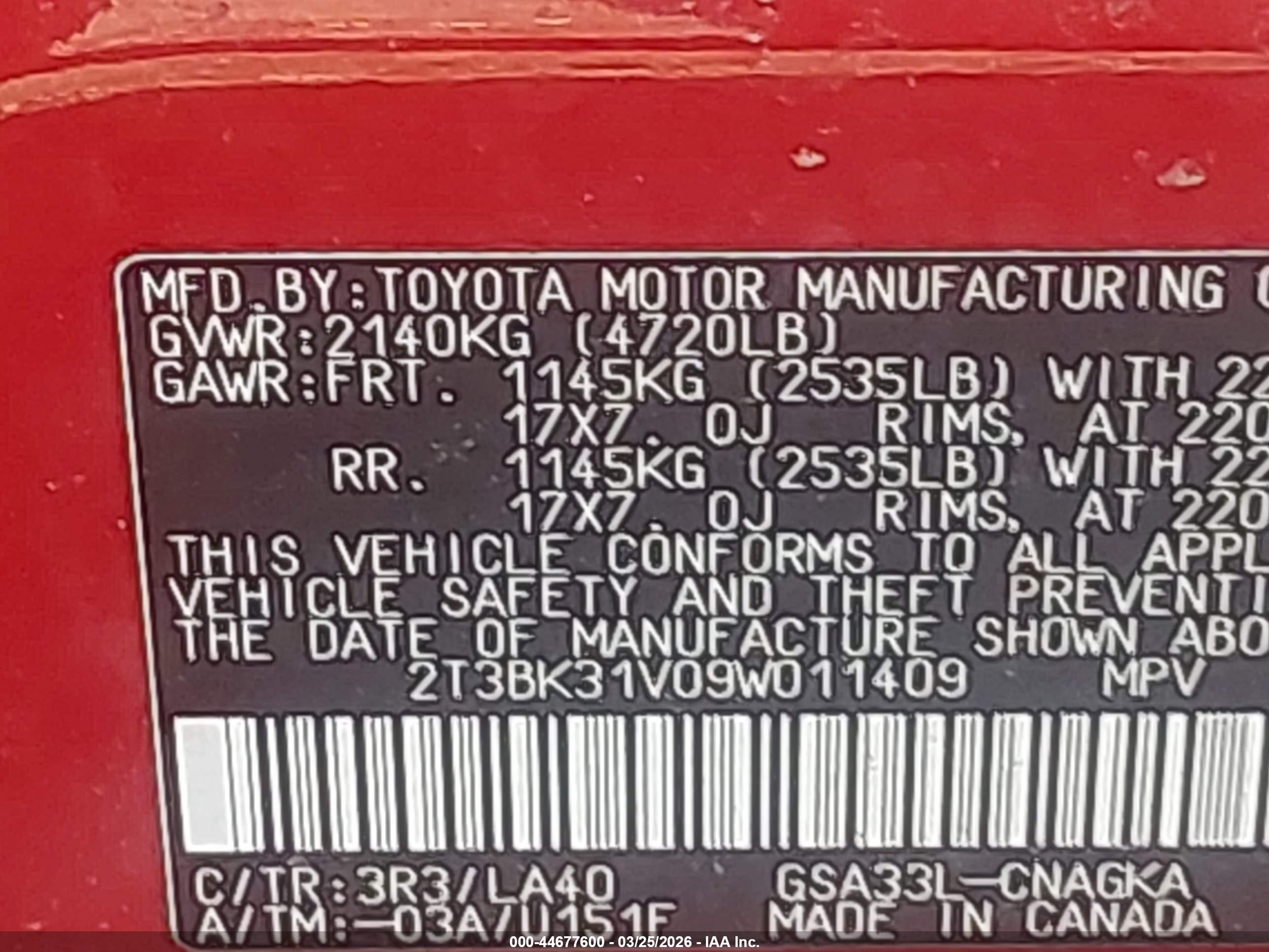 TOYOTA RAV4 image 9
