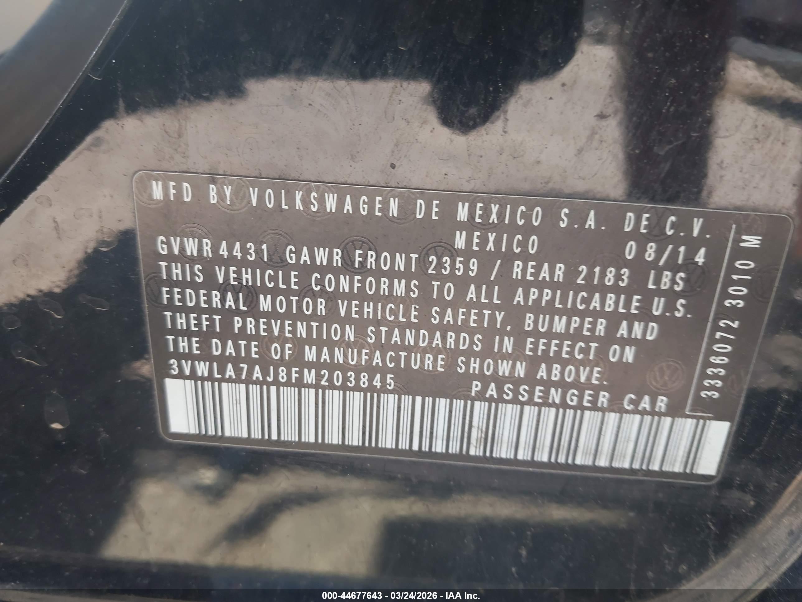VOLKSWAGEN JETTA image 9