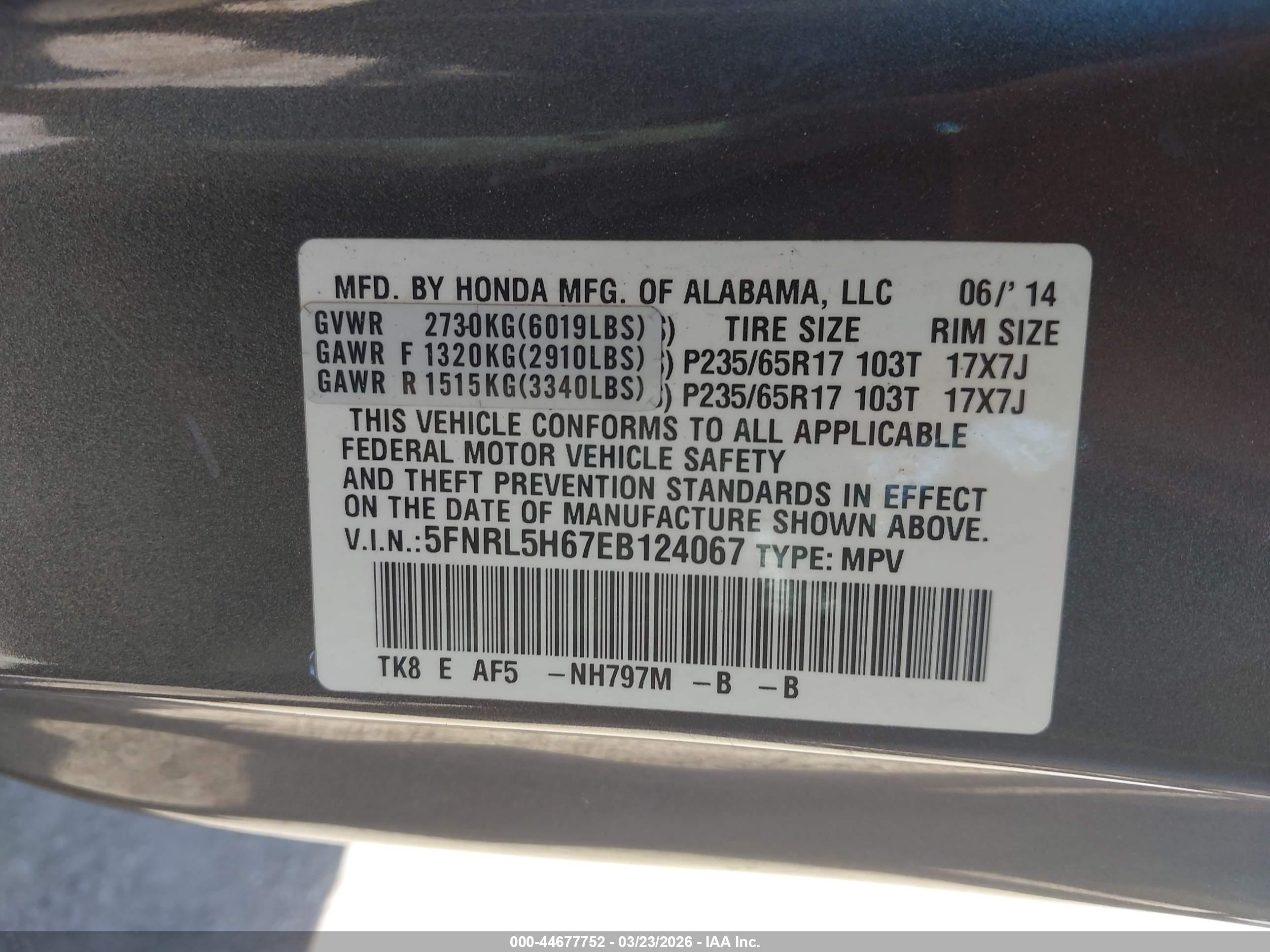 HONDA ODYSSEY image 9