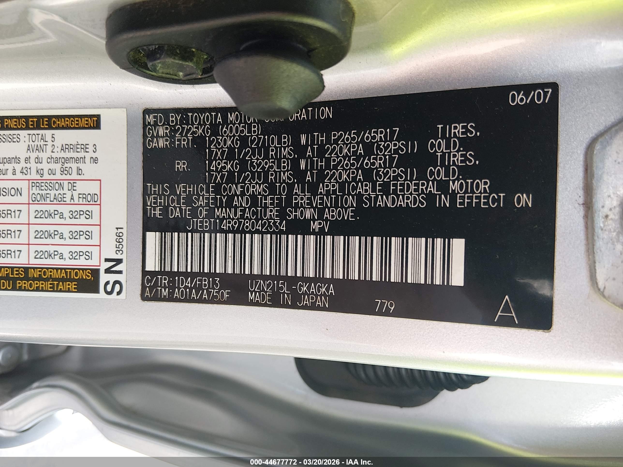 TOYOTA 4RUNNER image 9