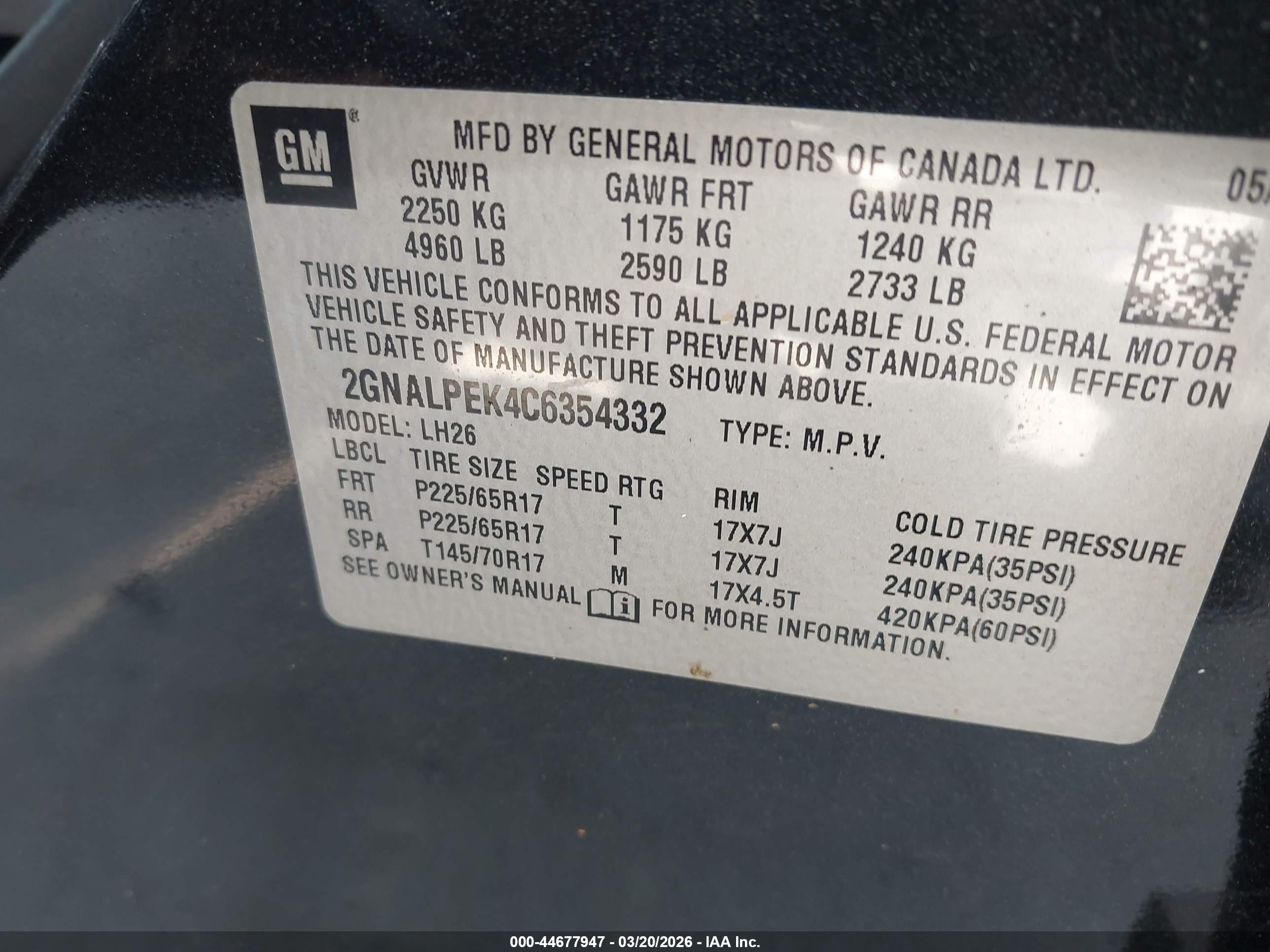 CHEVROLET EQUINOX image 9