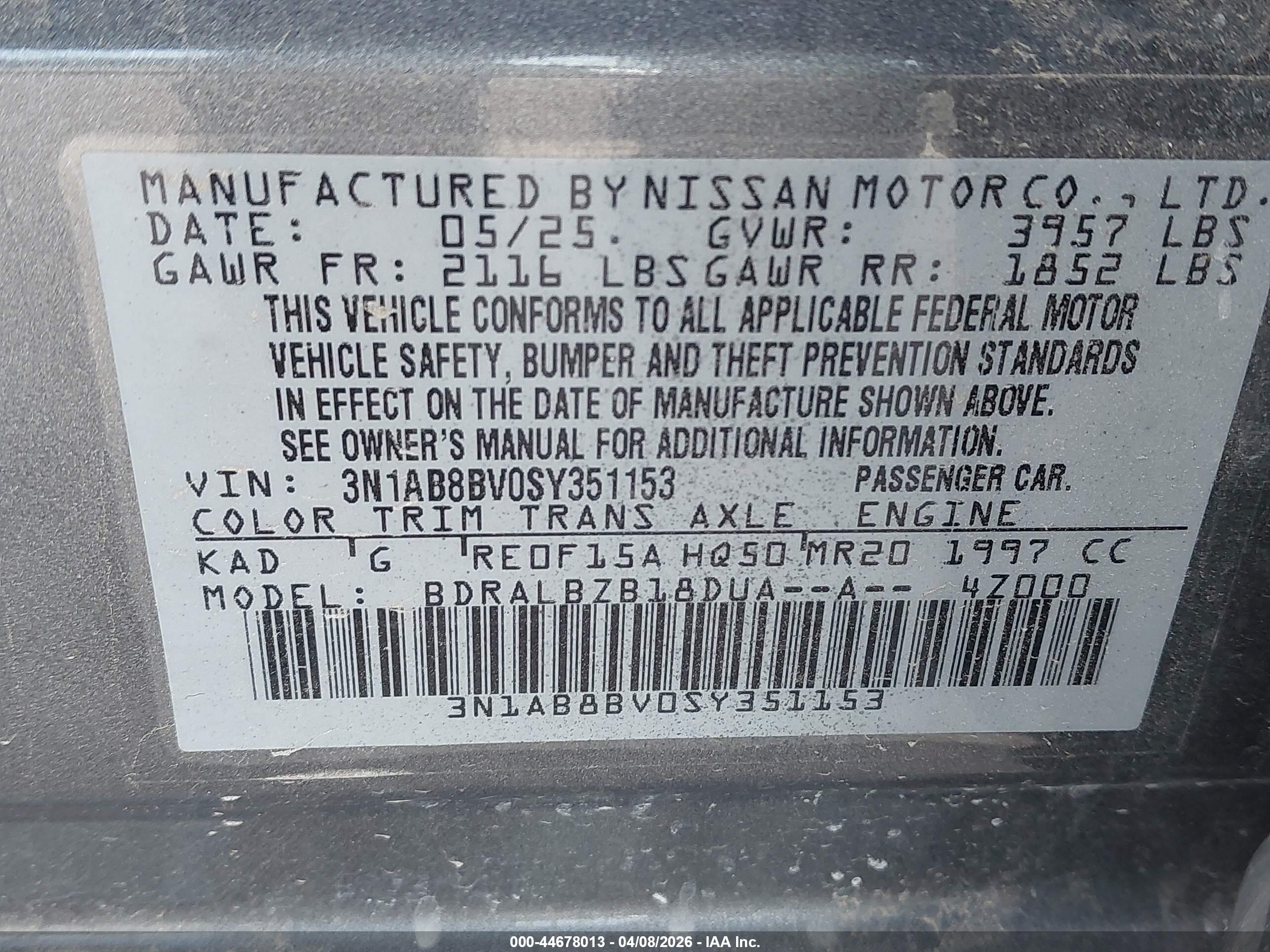 NISSAN SENTRA image 9