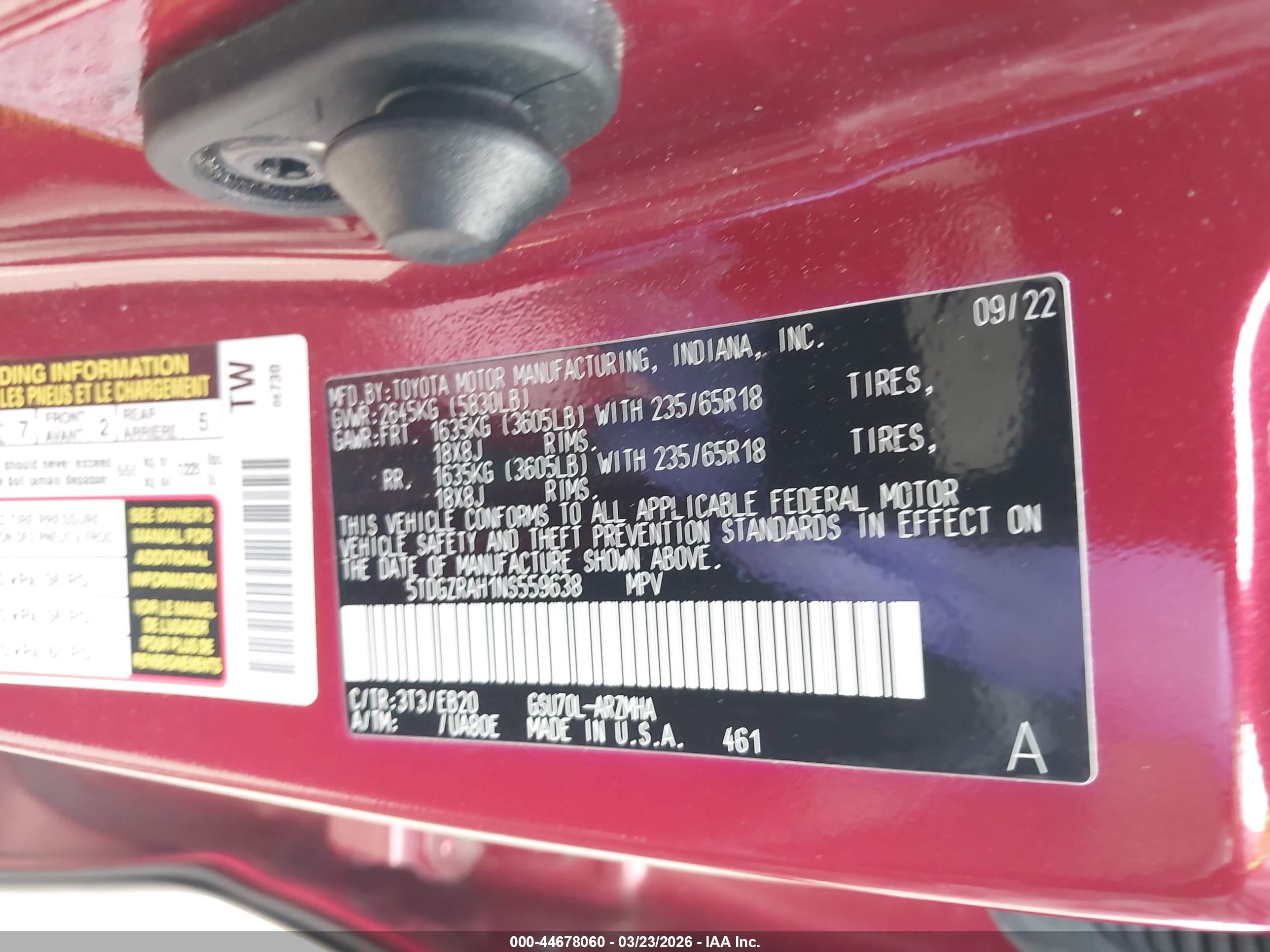 TOYOTA HIGHLANDER image 9