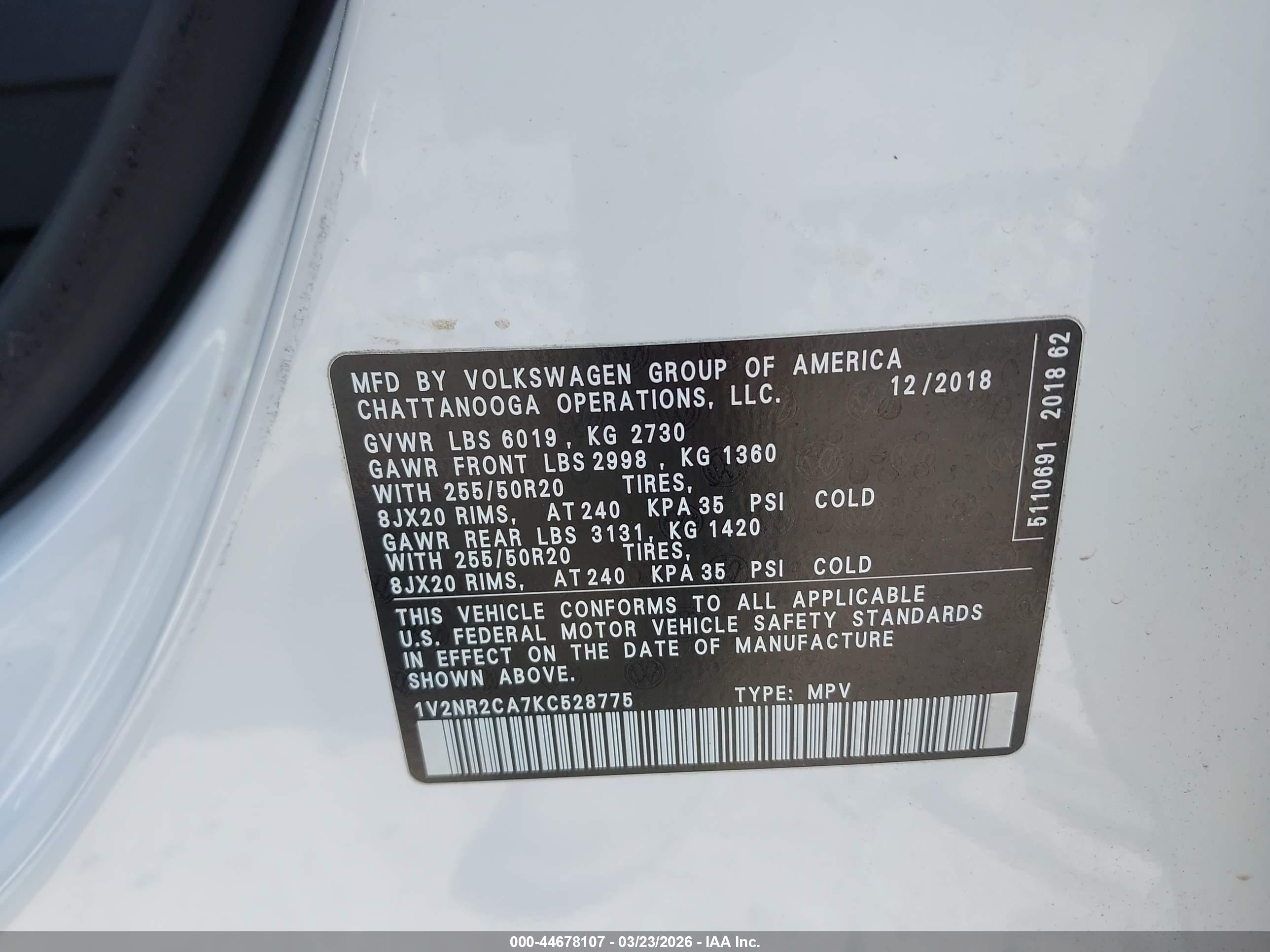 VOLKSWAGEN ATLAS image 9
