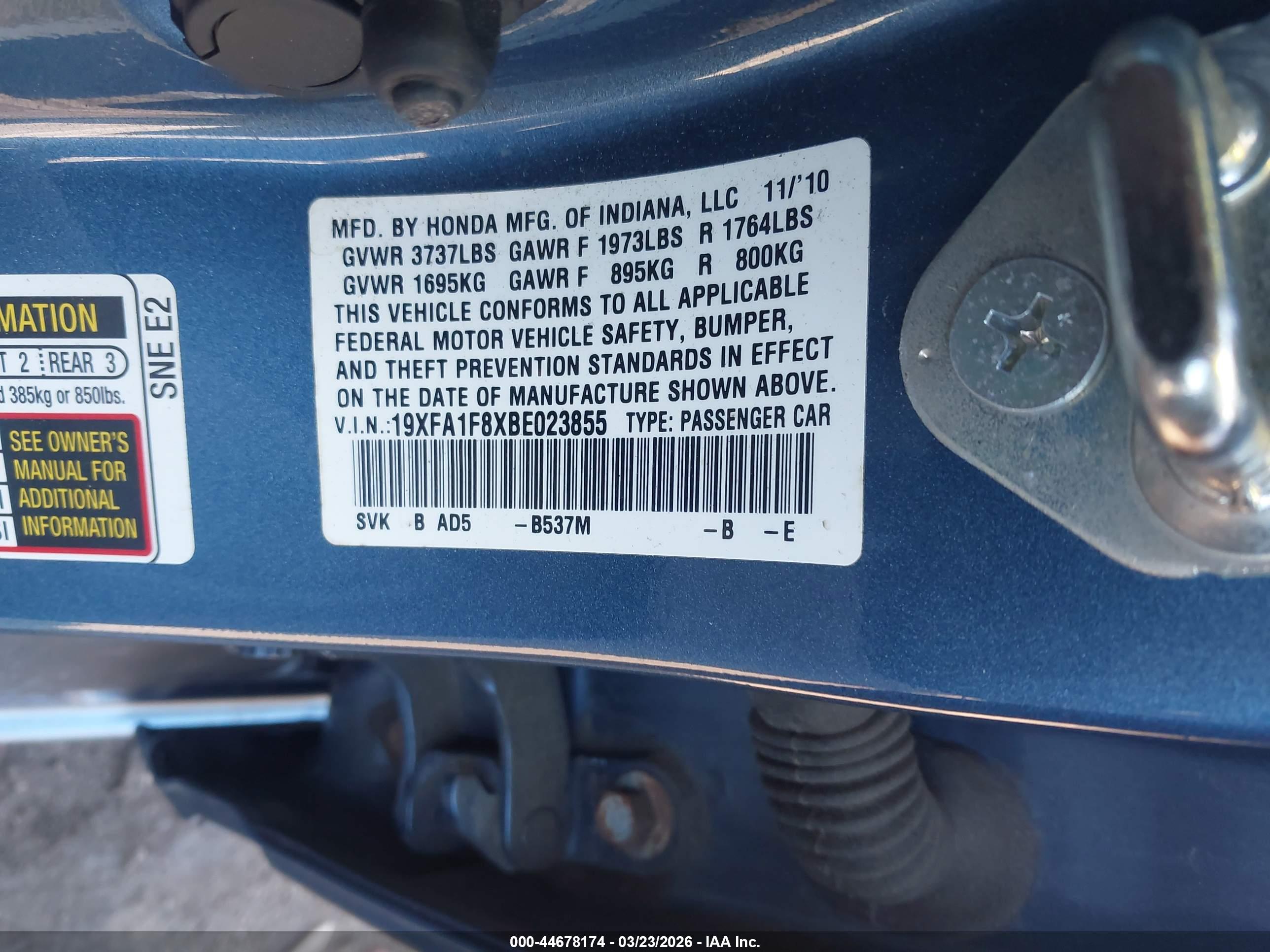 HONDA CIVIC image 9