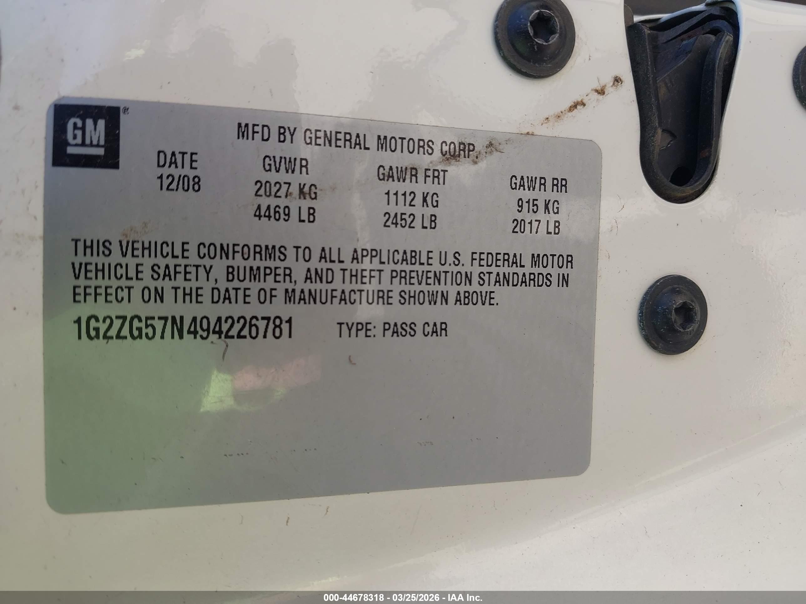 PONTIAC G6 image 9