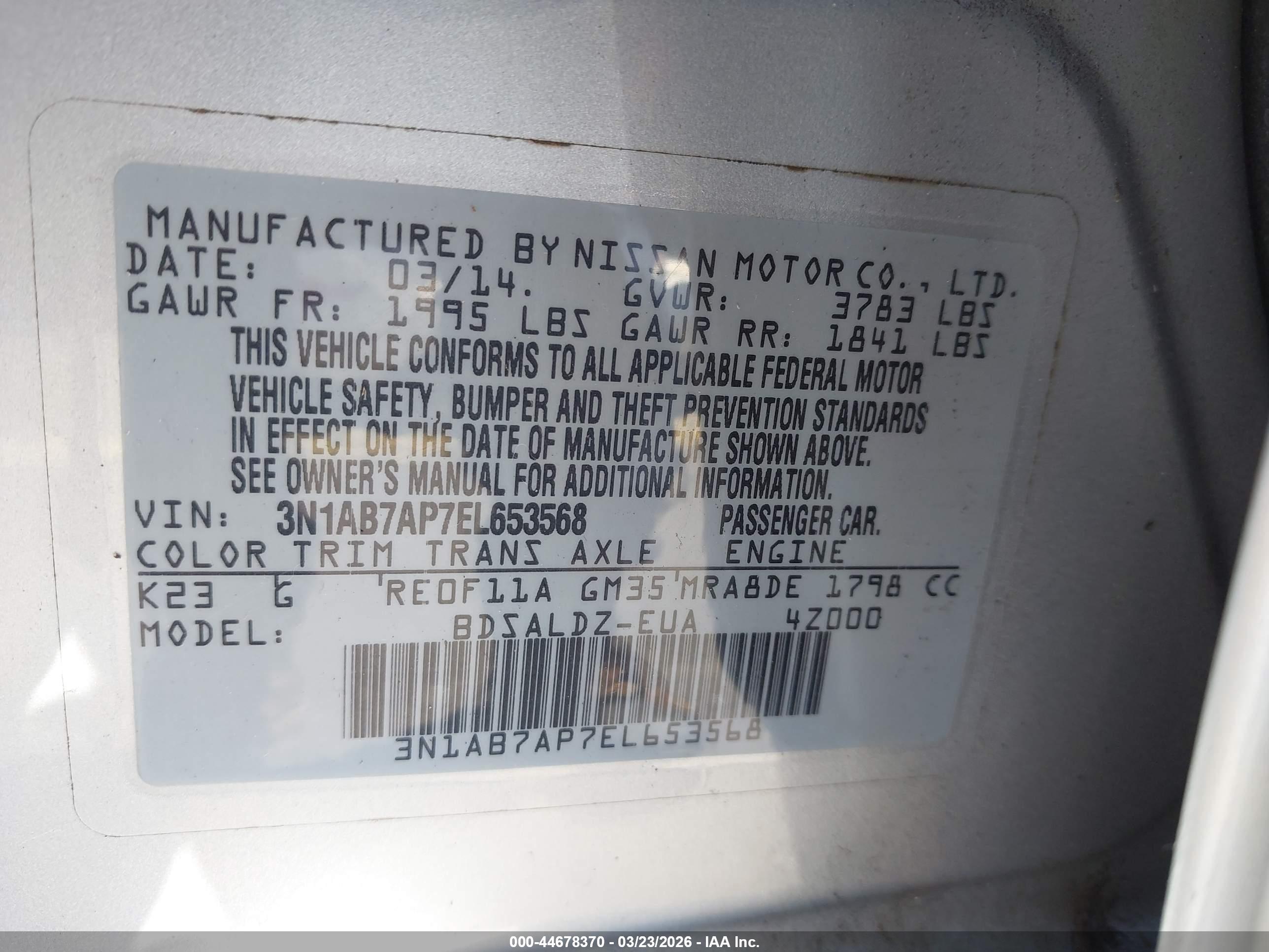 NISSAN SENTRA image 9