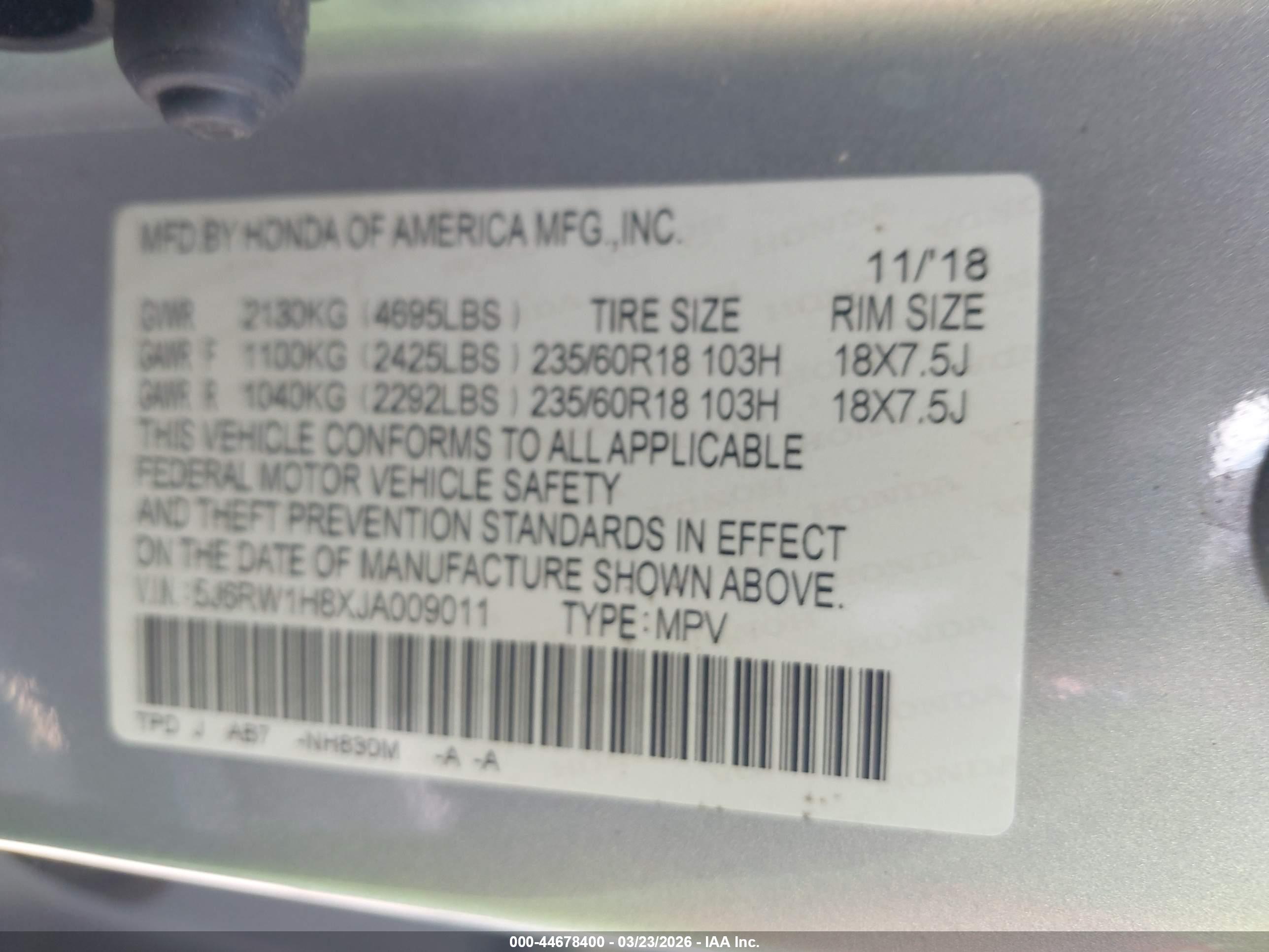 HONDA CR-V image 9