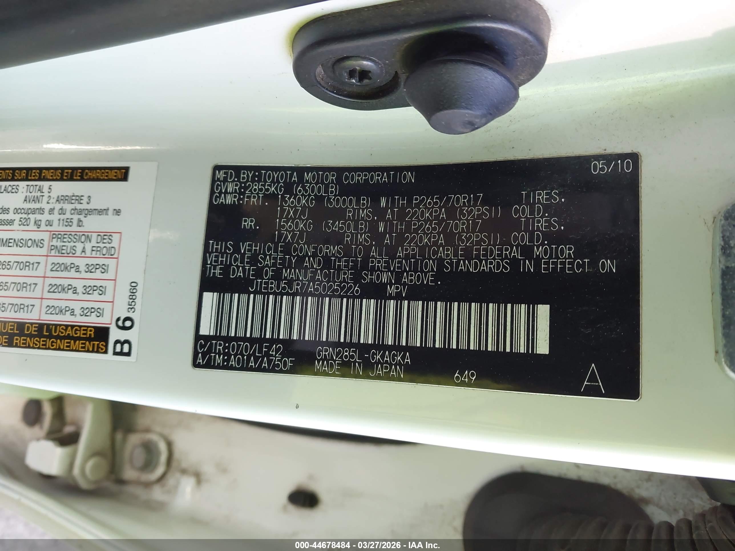 TOYOTA 4RUNNER image 9
