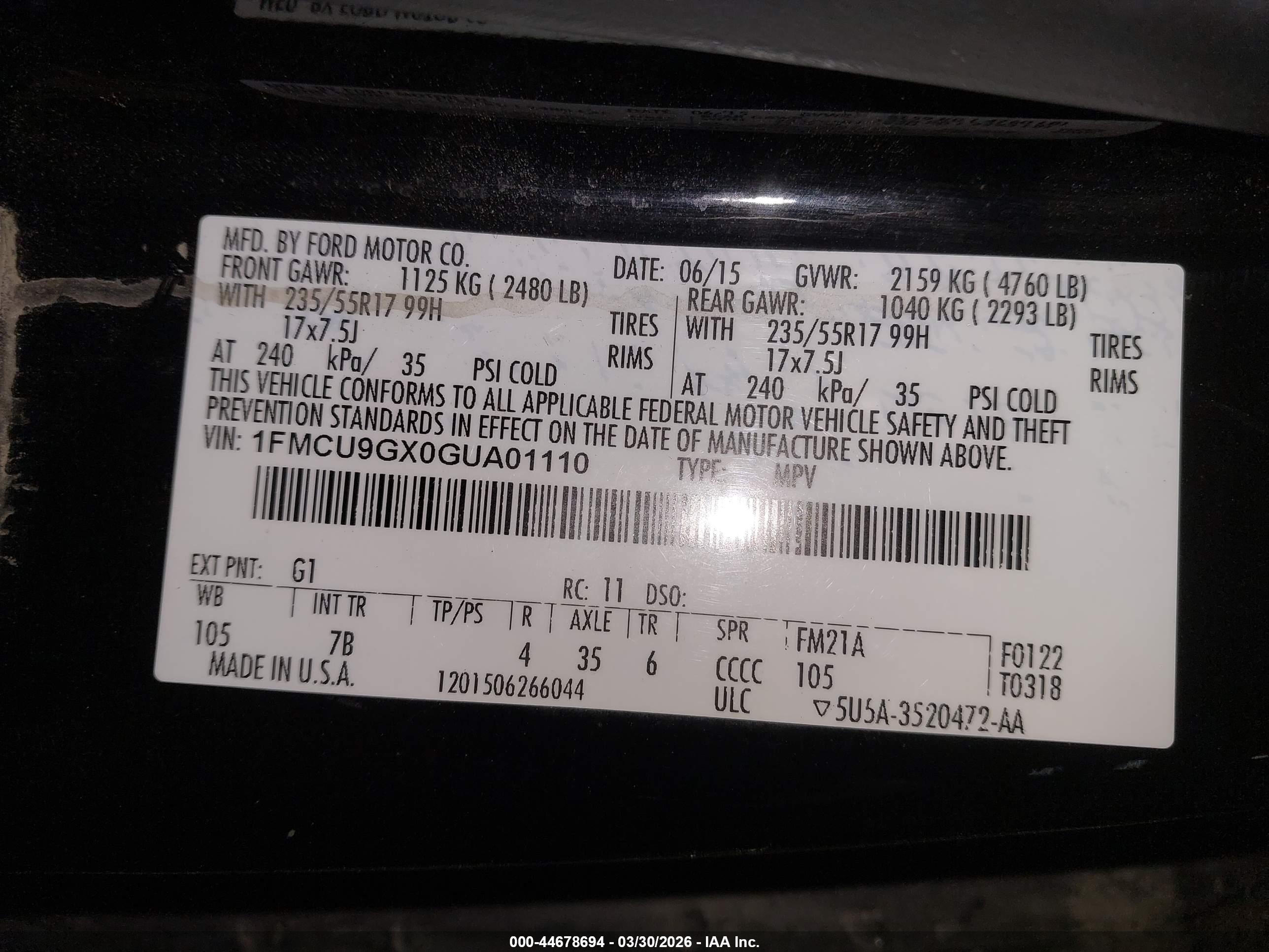 FORD ESCAPE image 9