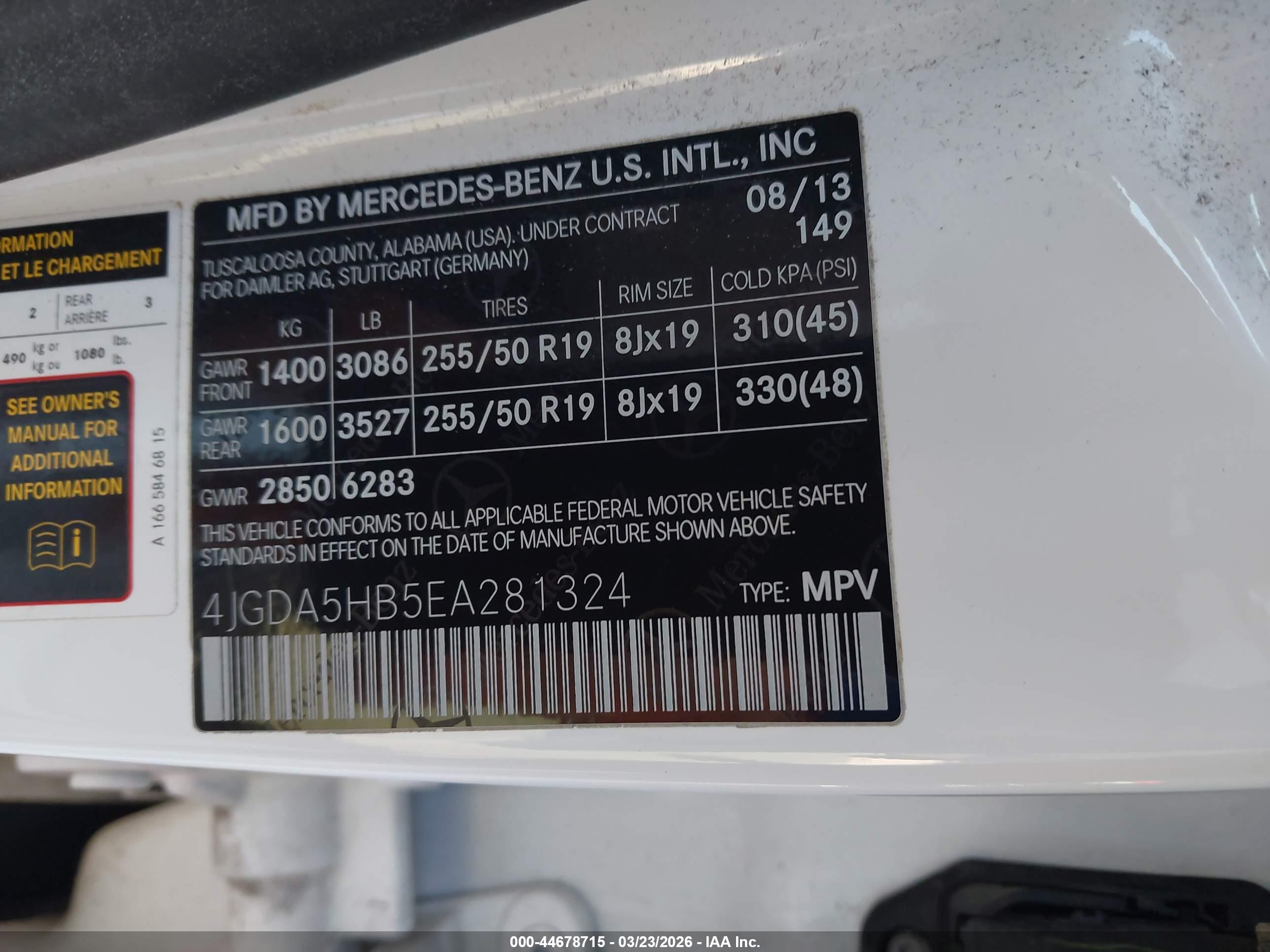 MERCEDES-BENZ ML image 9