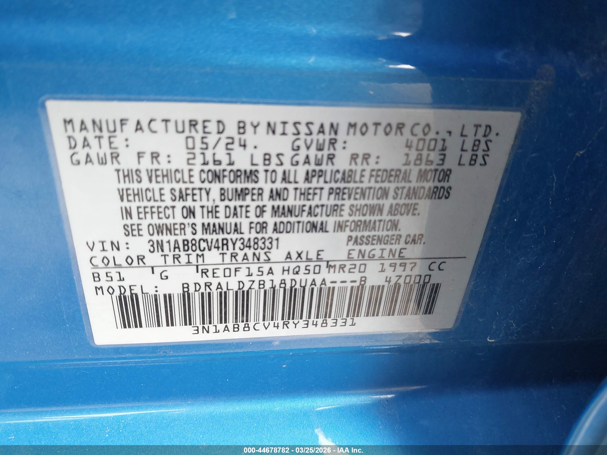 NISSAN SENTRA image 9