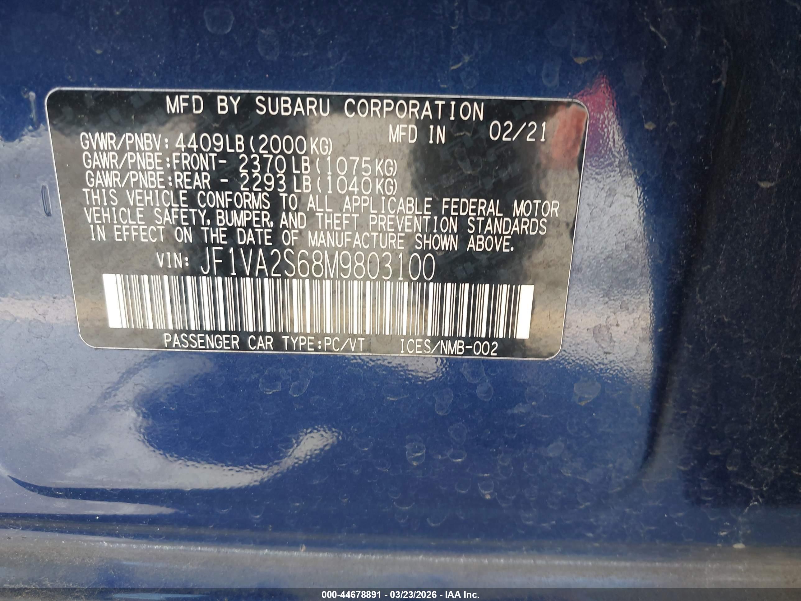 SUBARU WRX image 9