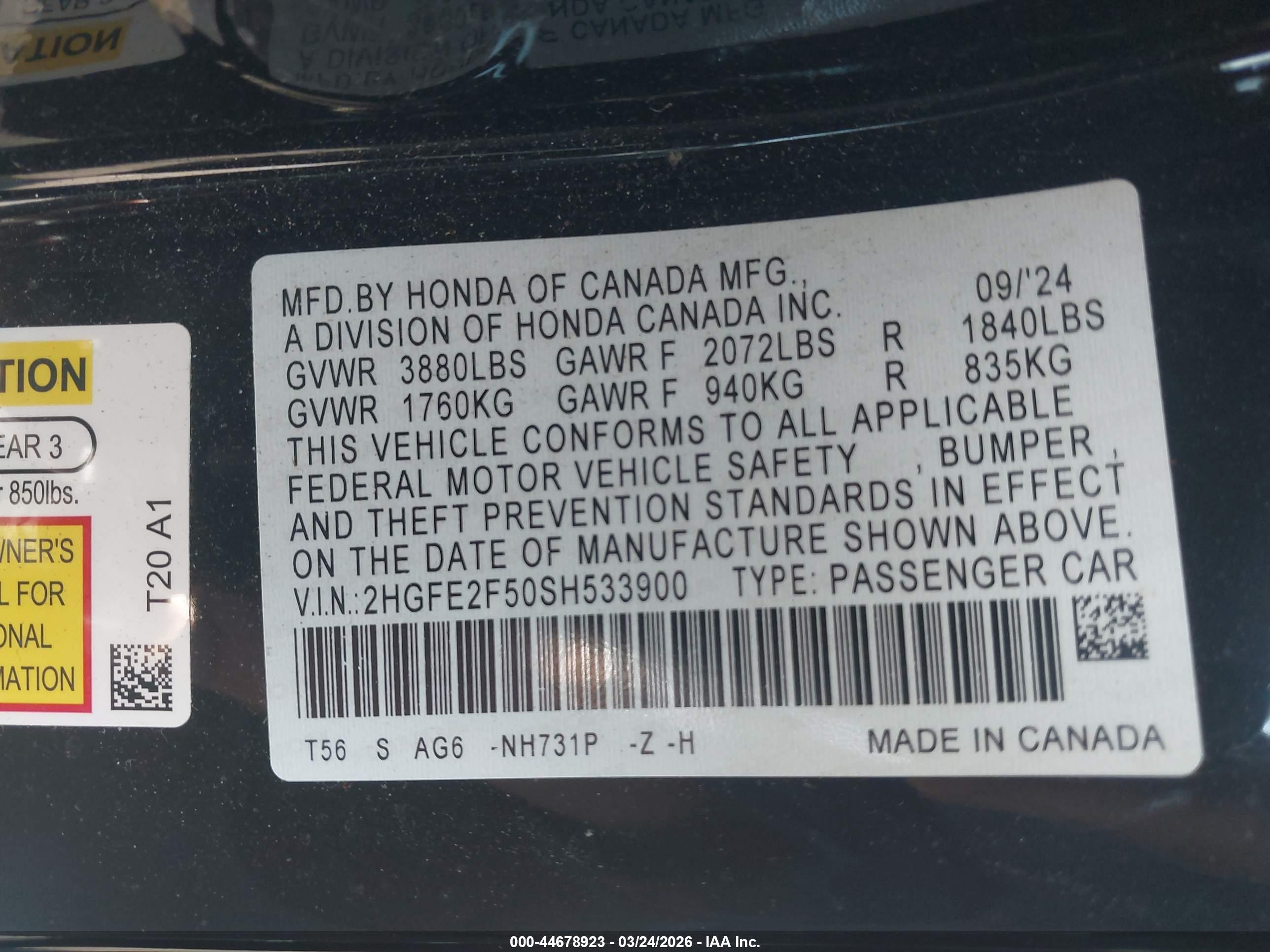 HONDA CIVIC image 9
