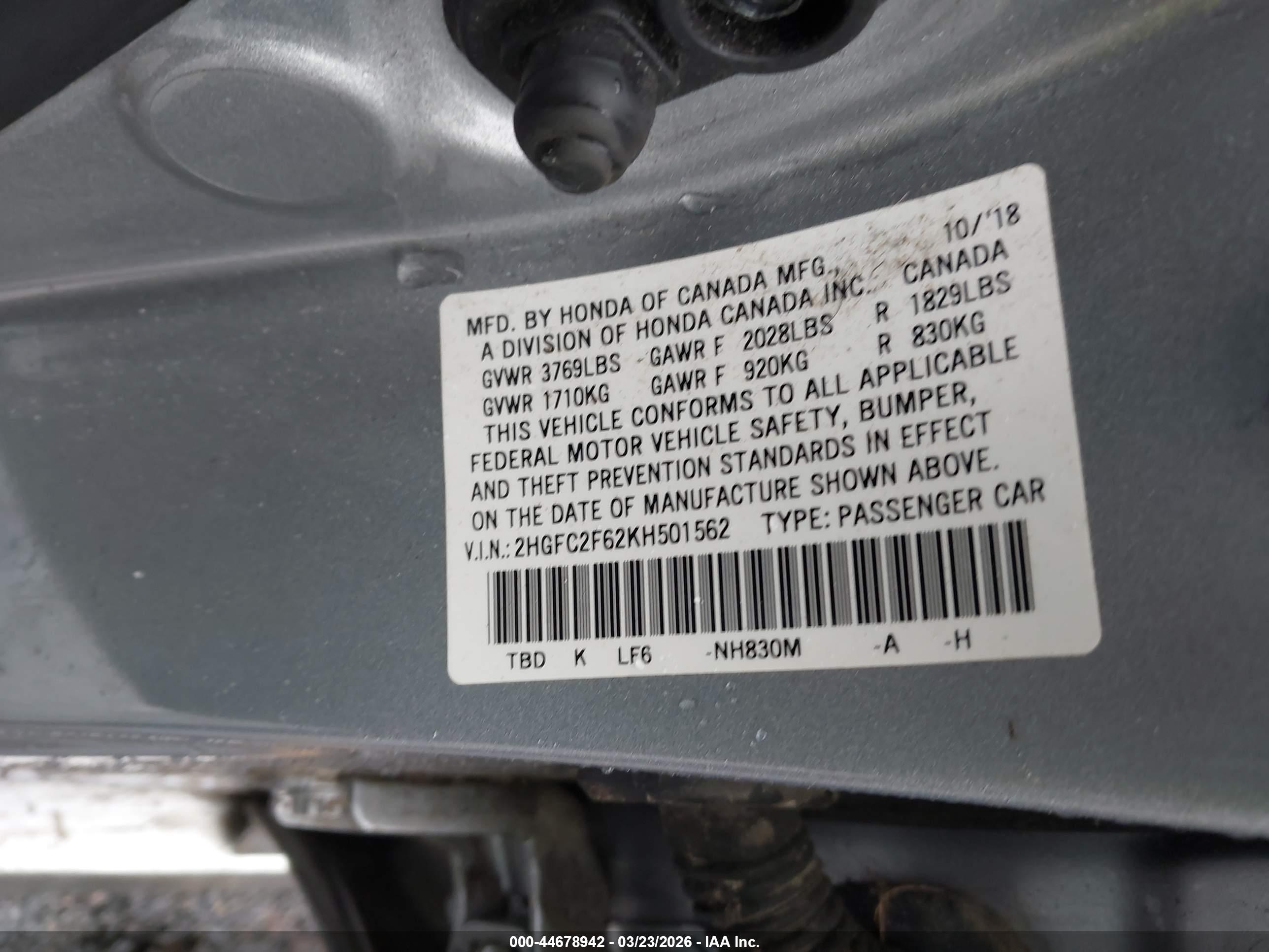 HONDA CIVIC image 9