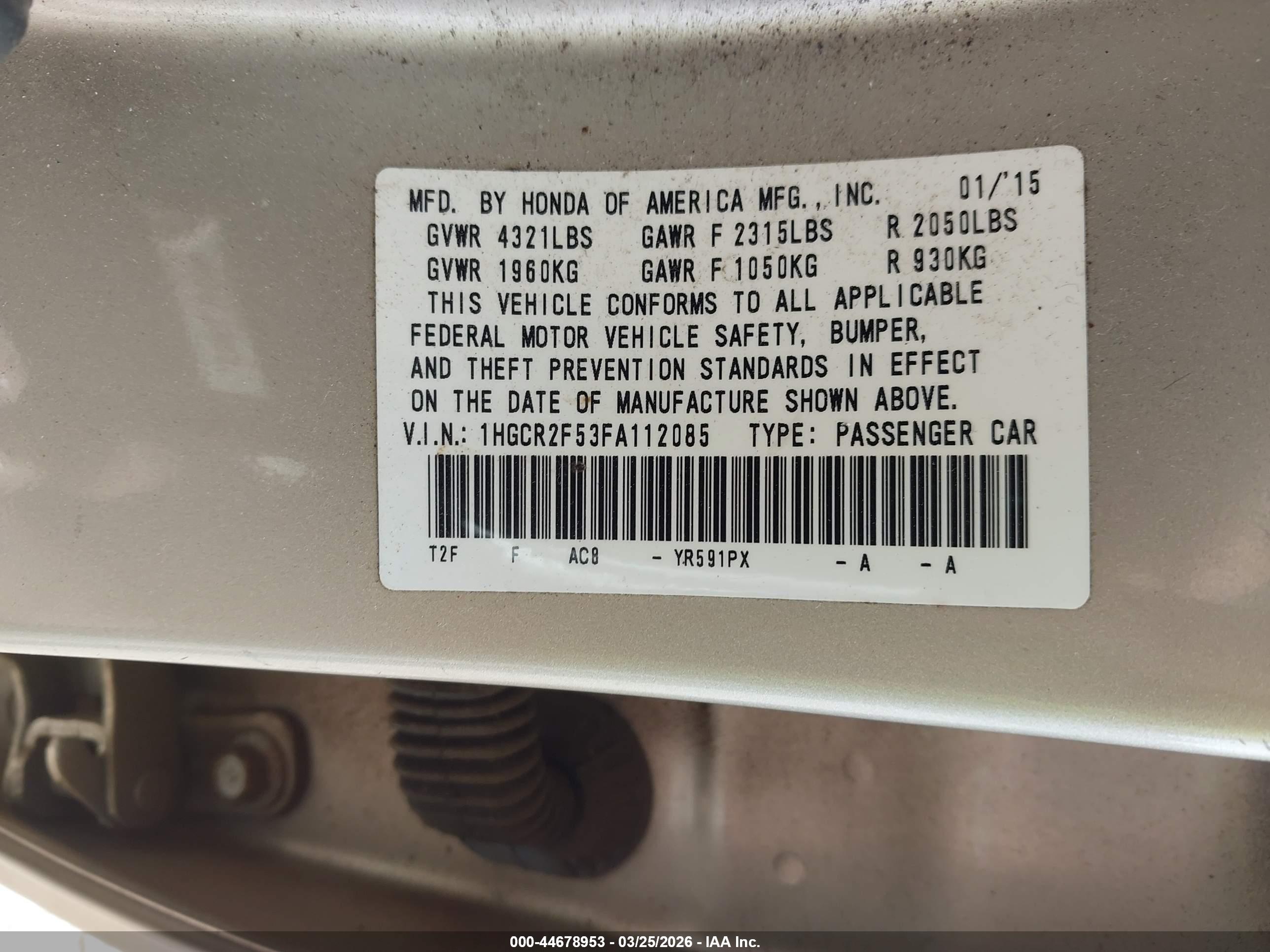 HONDA ACCORD image 9