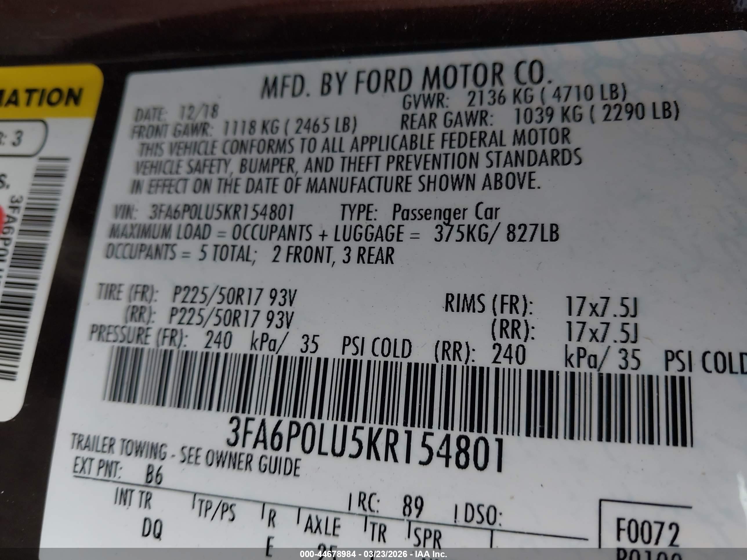 FORD FUSION image 9