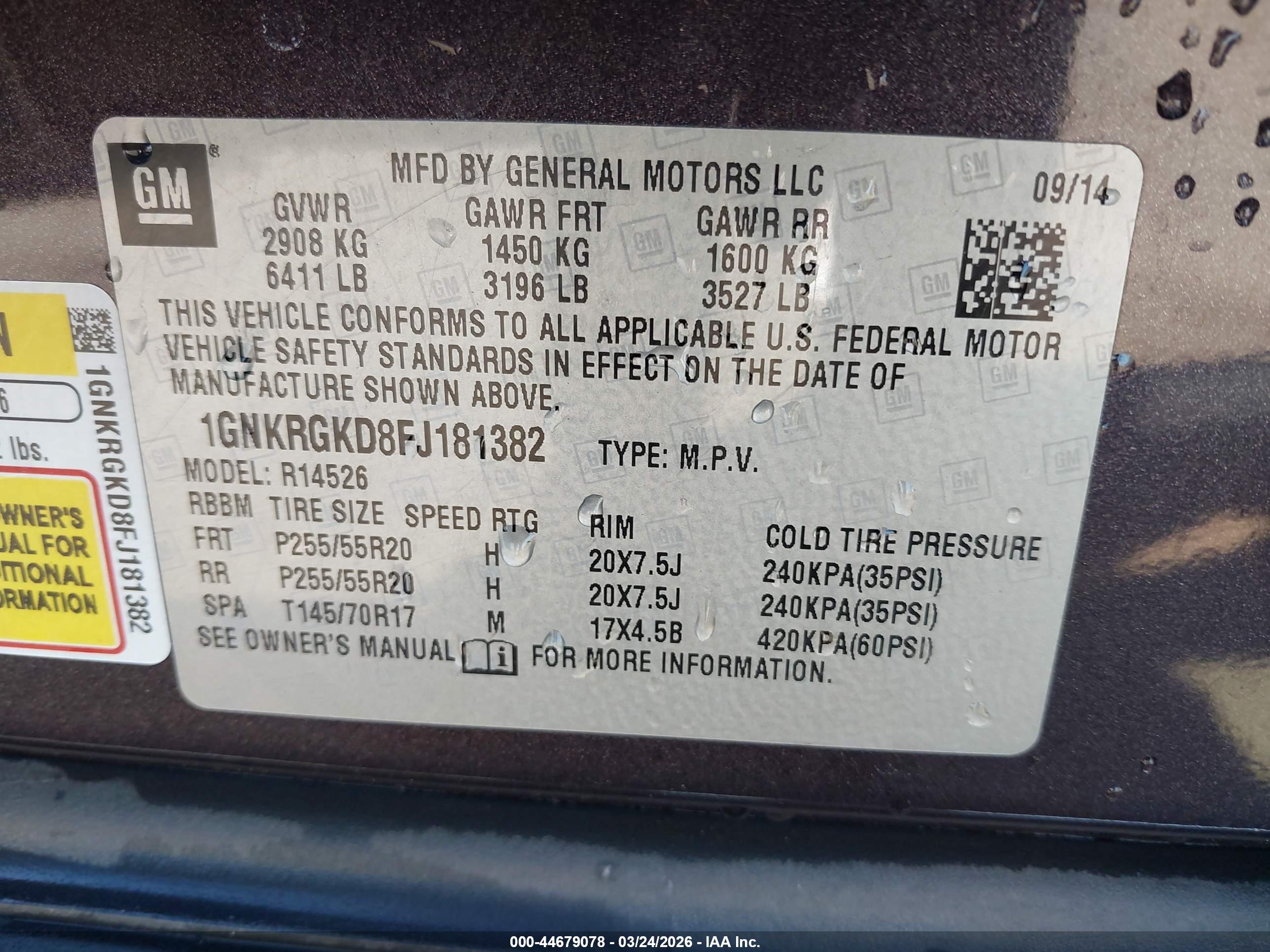 CHEVROLET TRAVERSE image 9