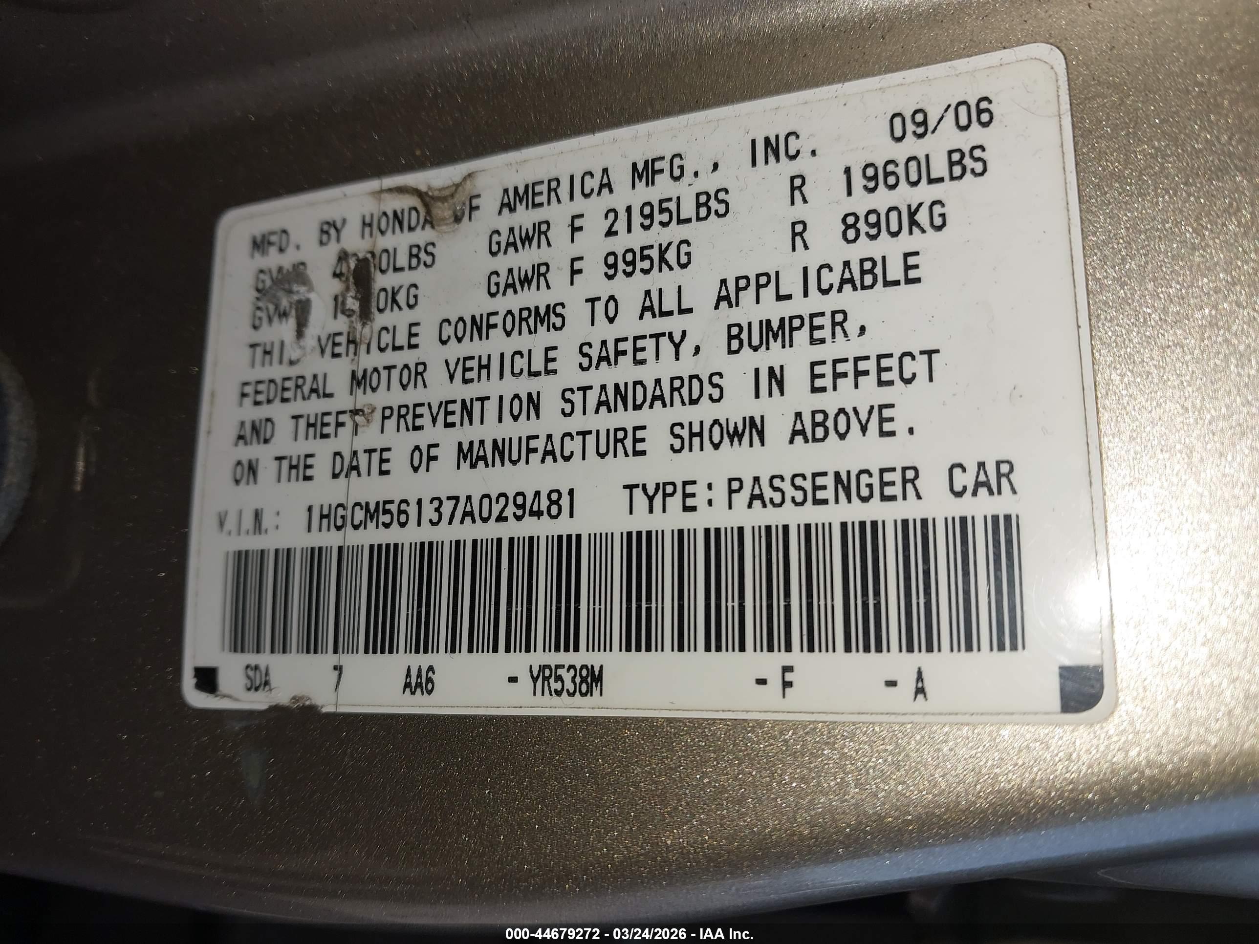 HONDA ACCORD image 9