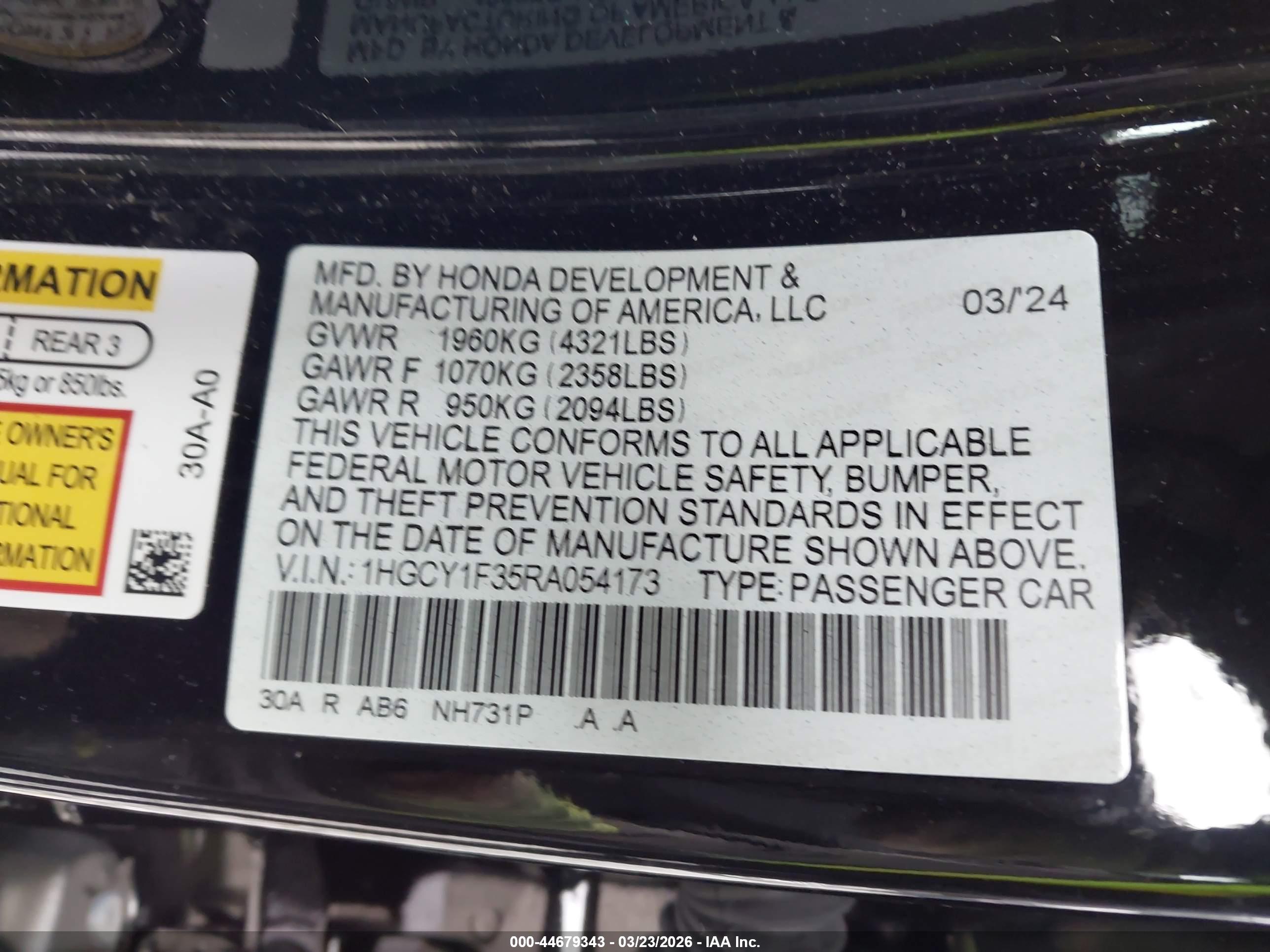 HONDA ACCORD image 9