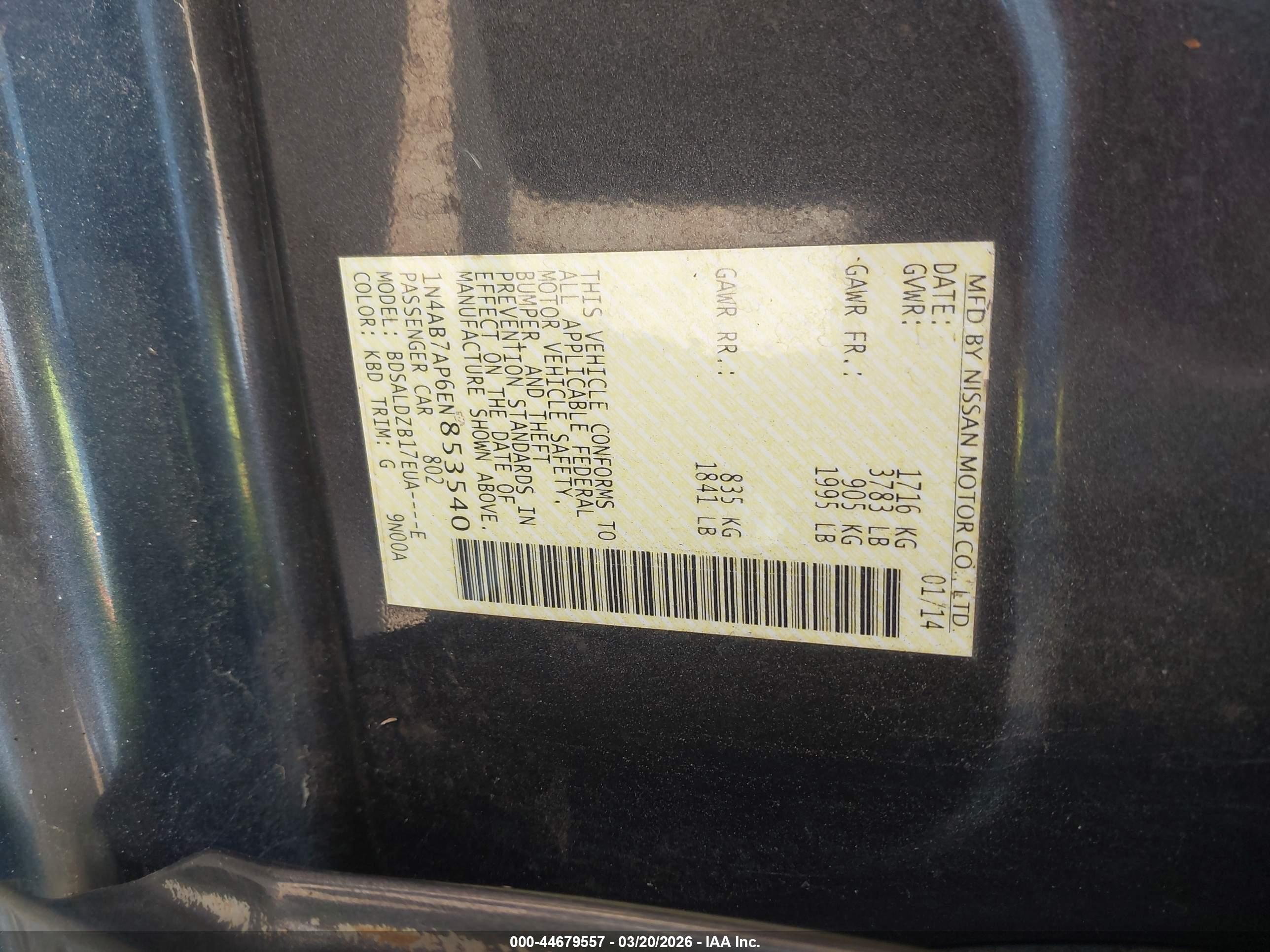 NISSAN SENTRA image 9