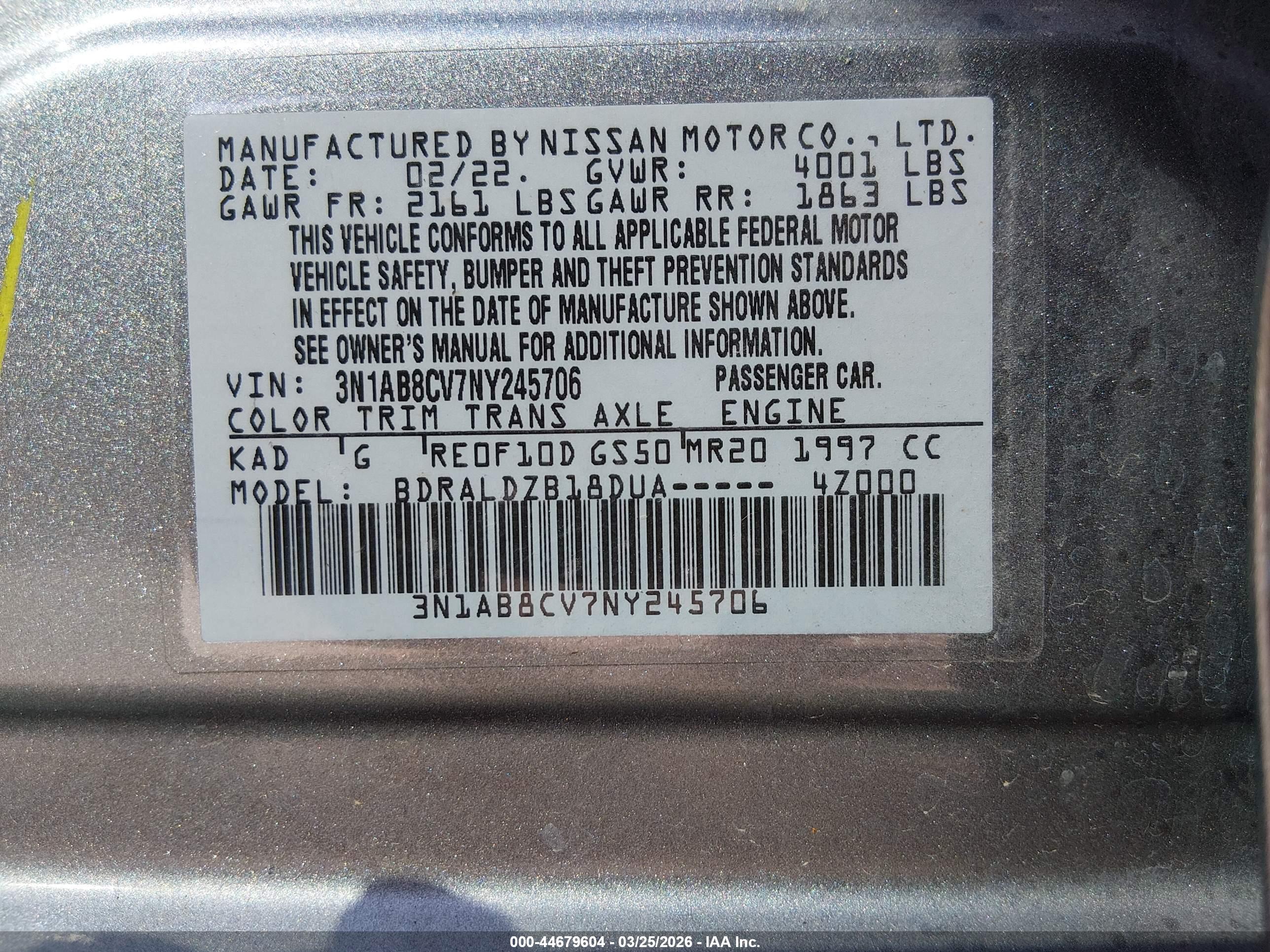NISSAN SENTRA image 9