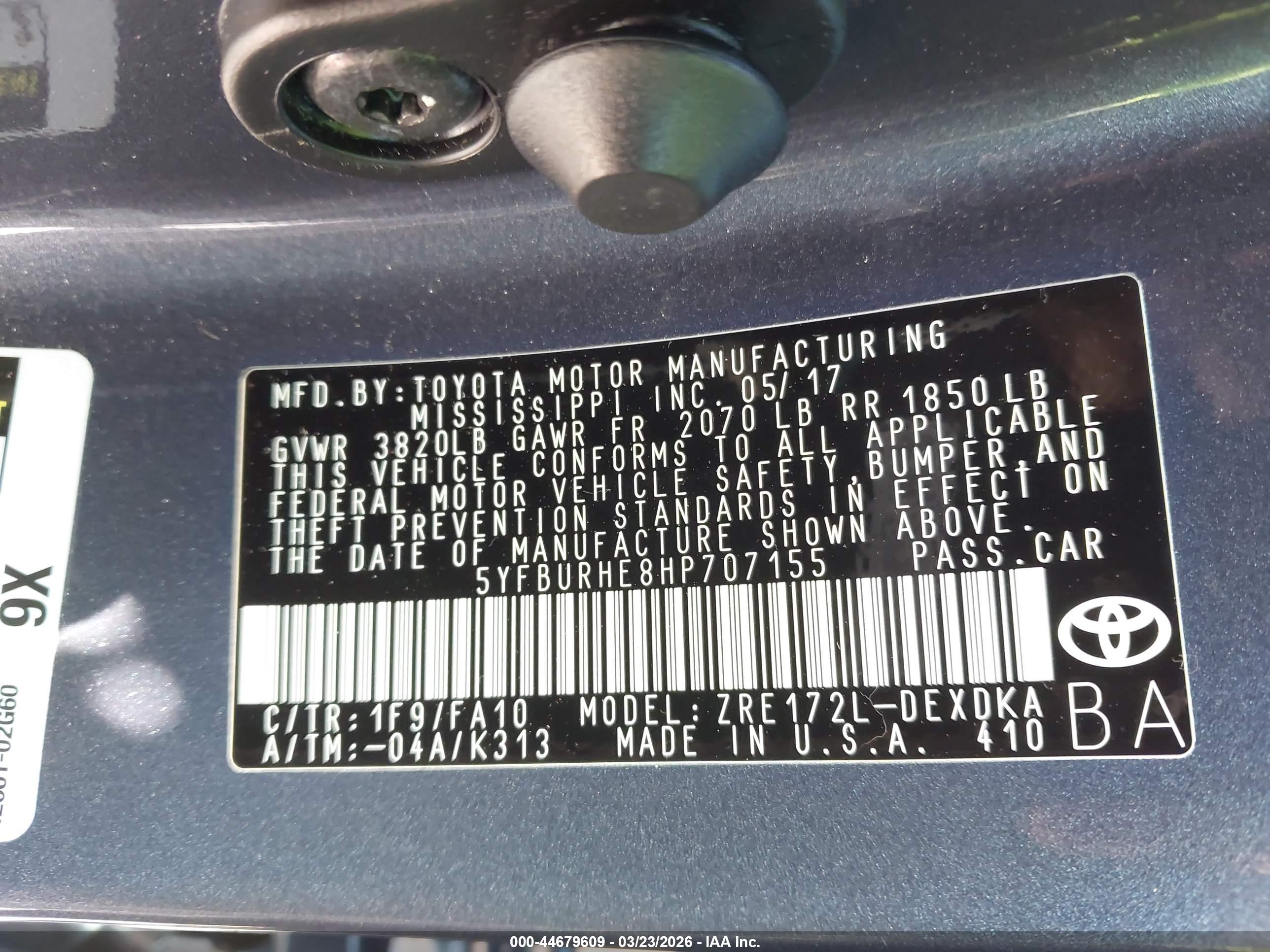 TOYOTA COROLLA image 9