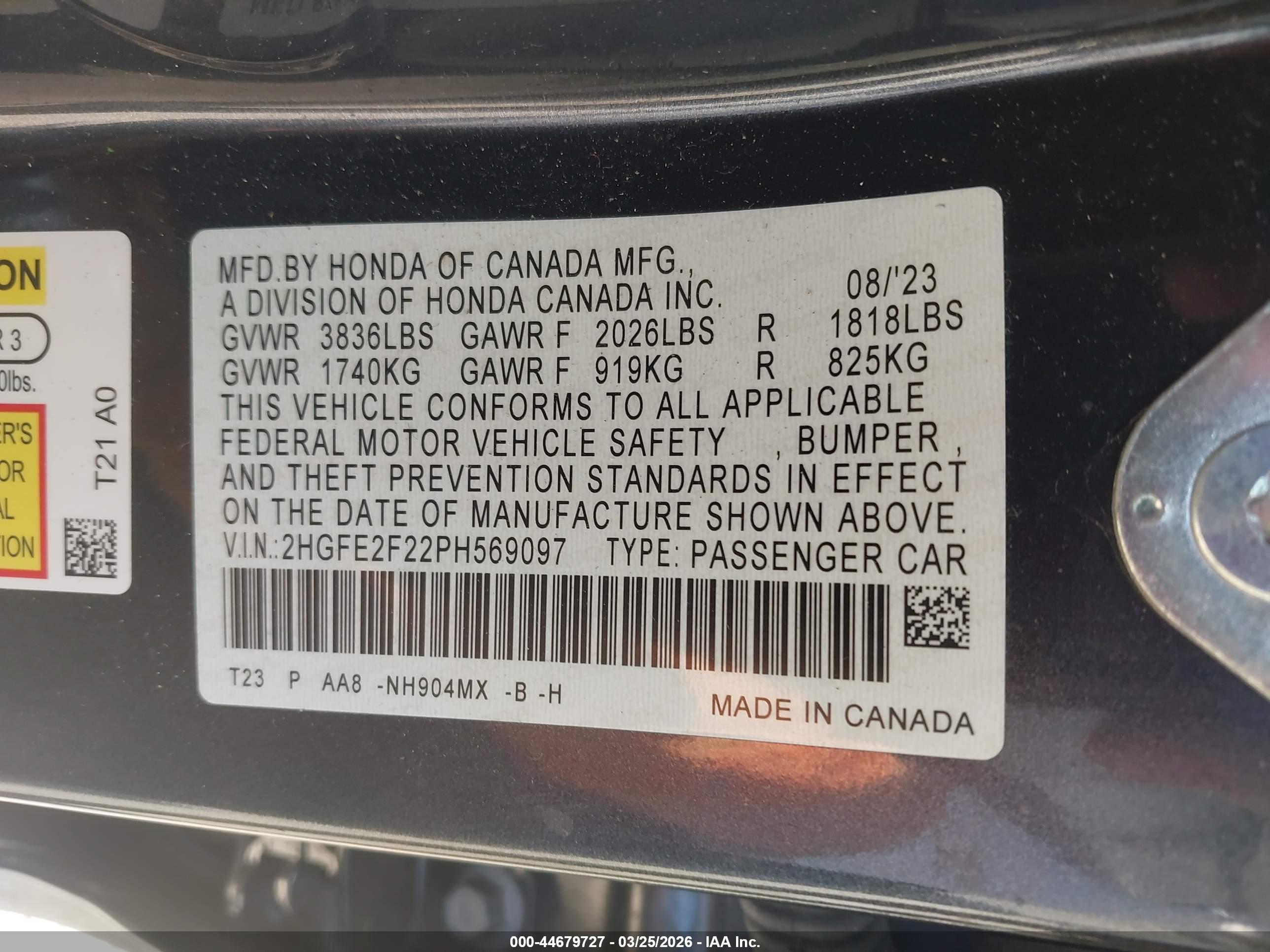HONDA CIVIC image 9