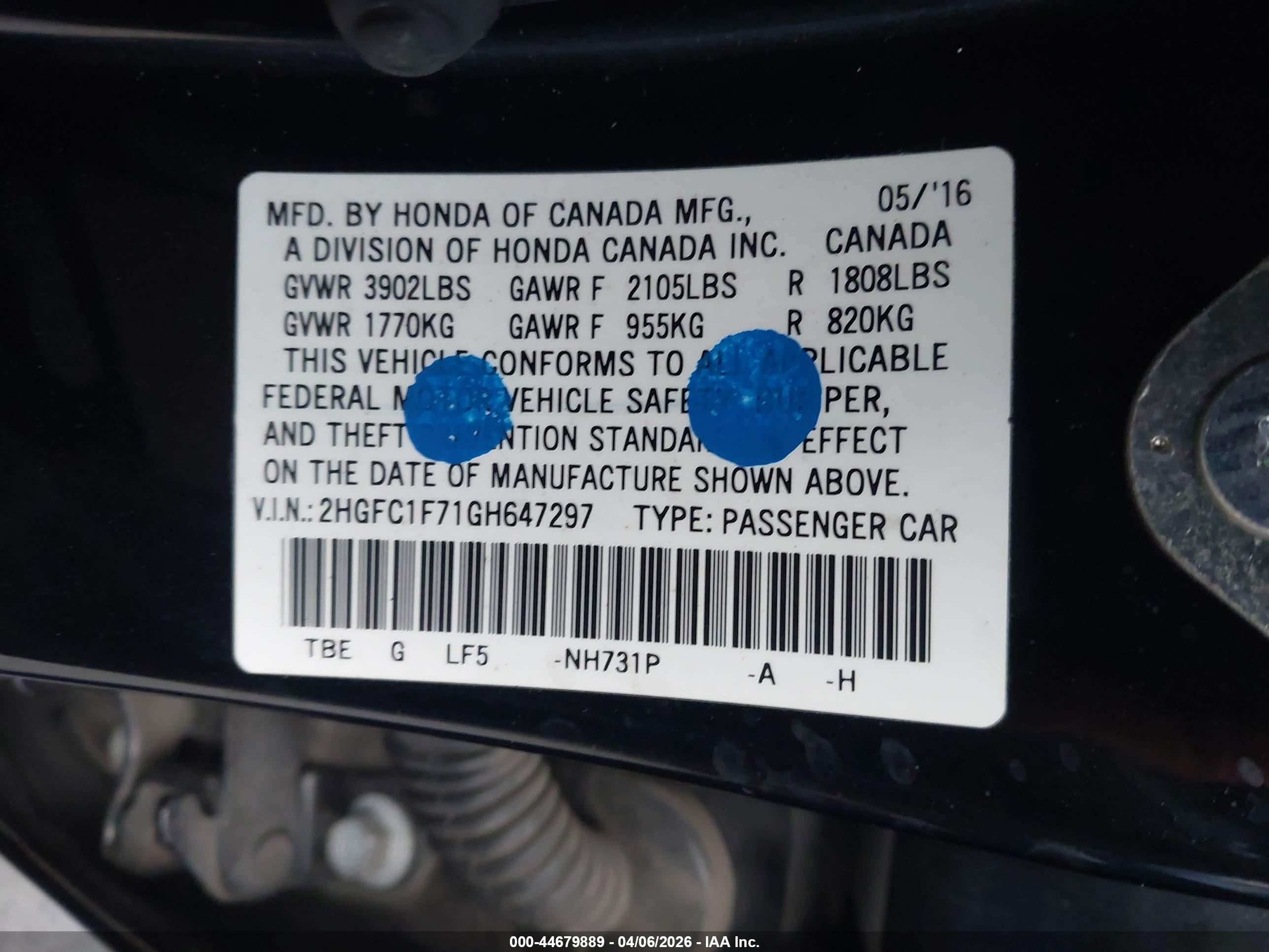 HONDA CIVIC image 9