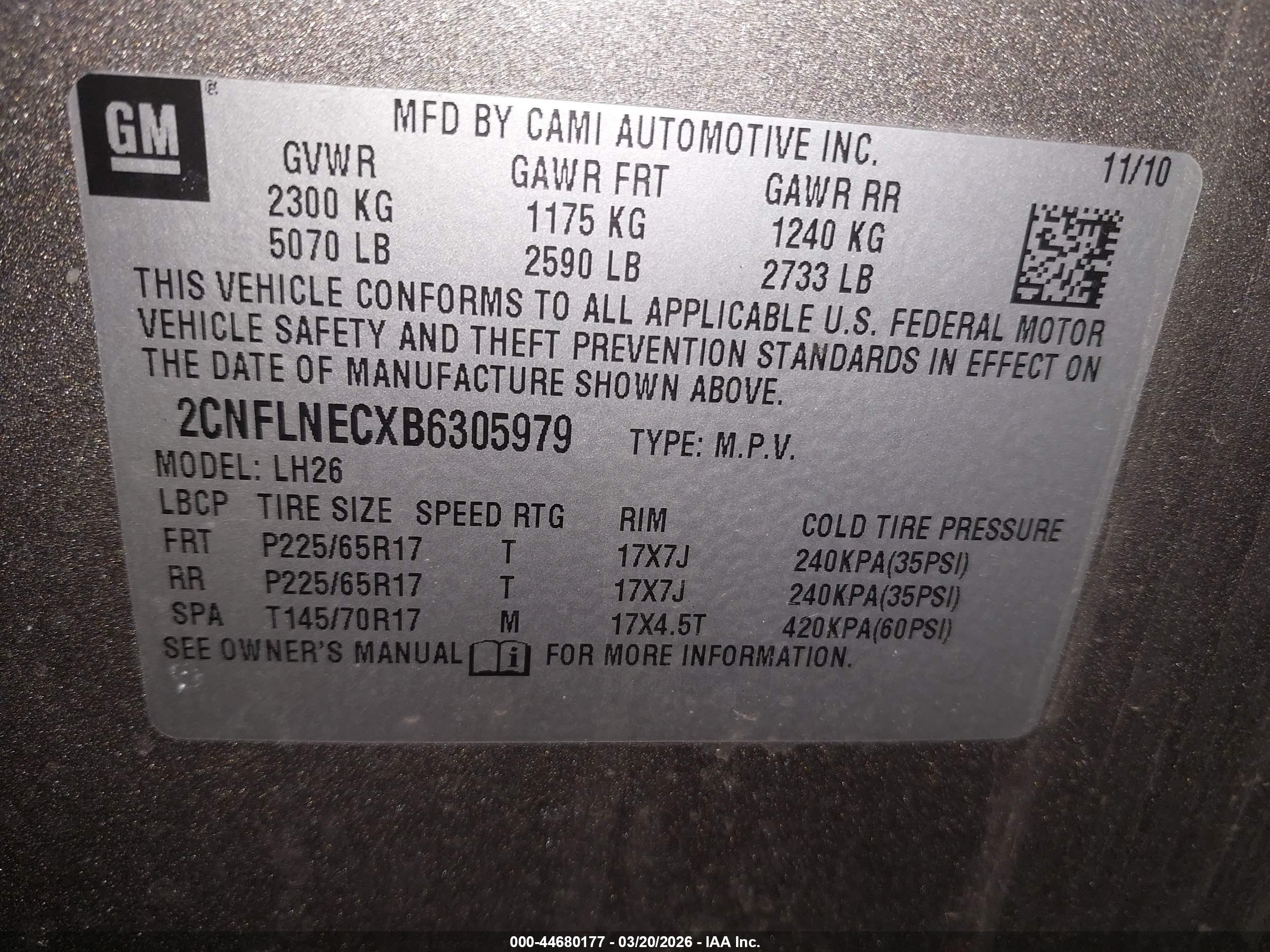 CHEVROLET EQUINOX image 9