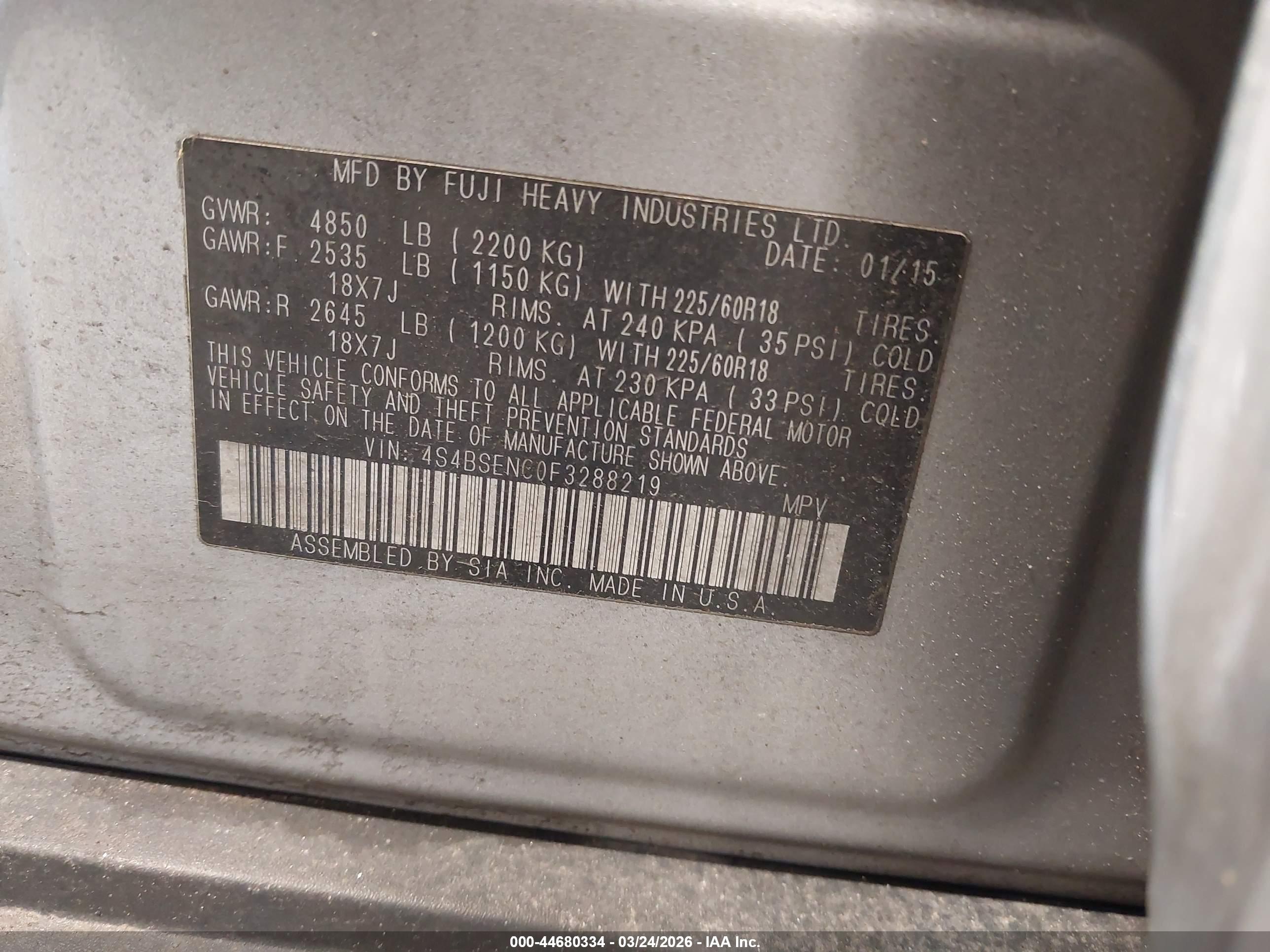 SUBARU OUTBACK image 9