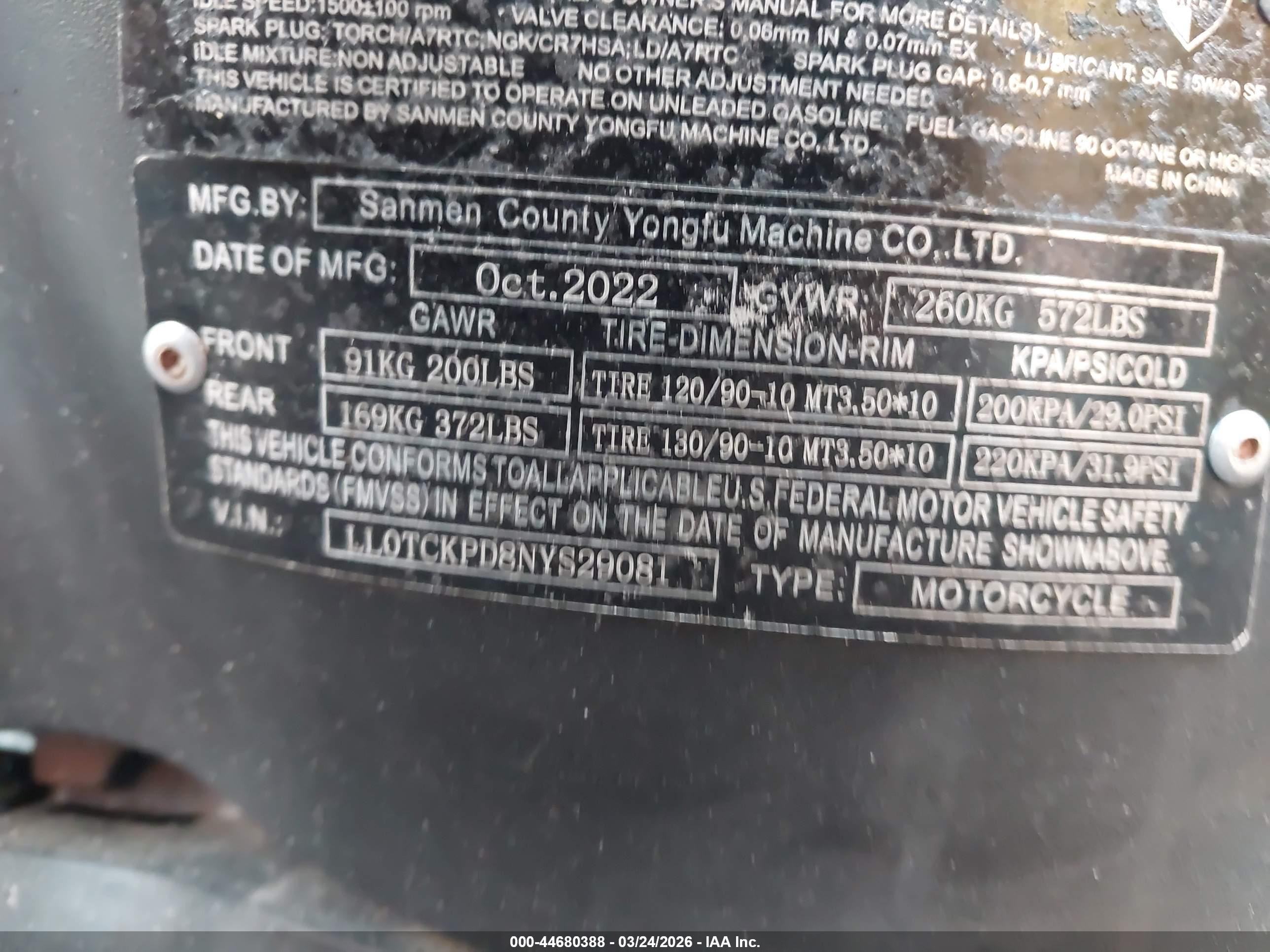 YNGF 150CC image 10