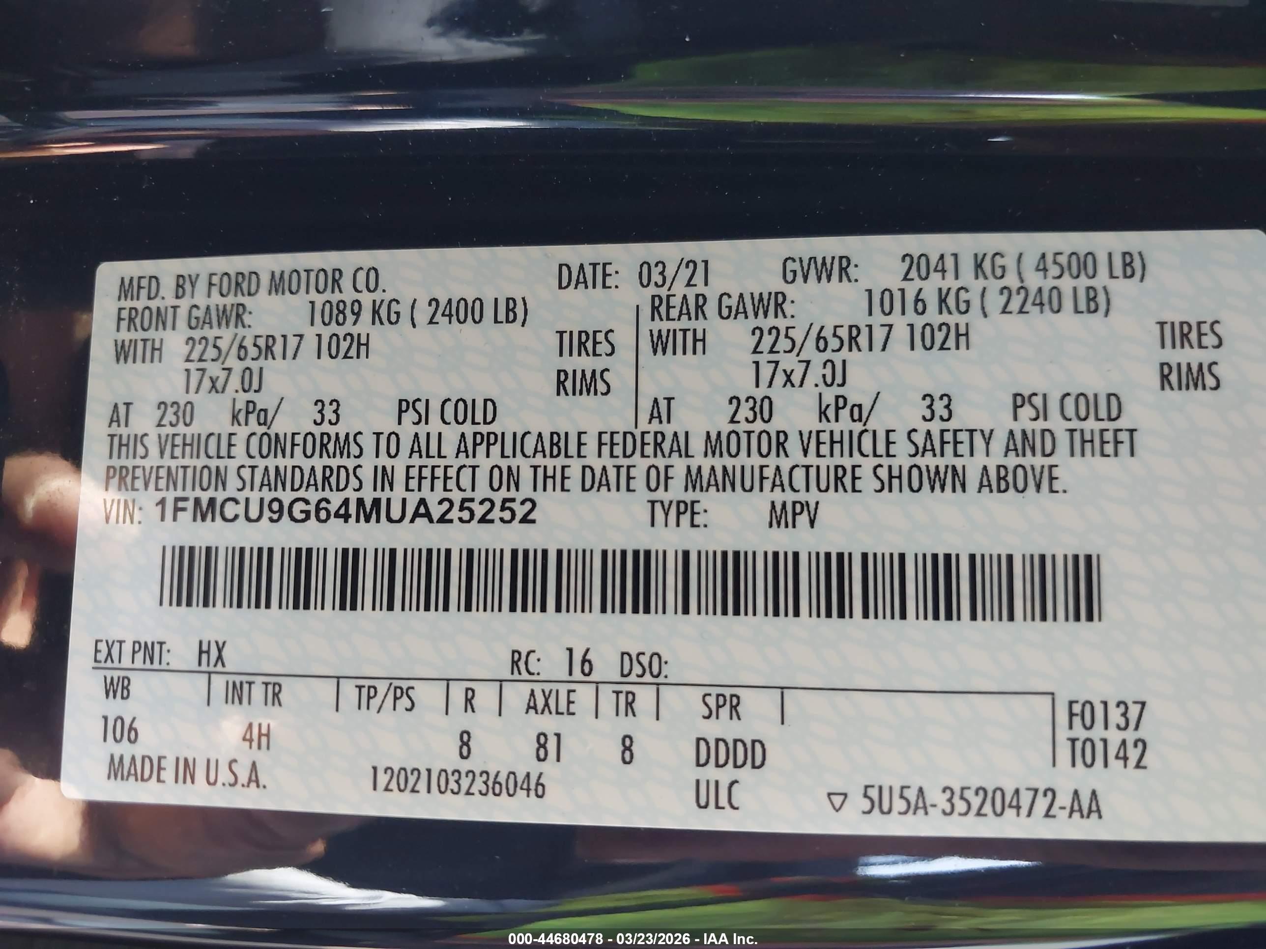 FORD ESCAPE image 9