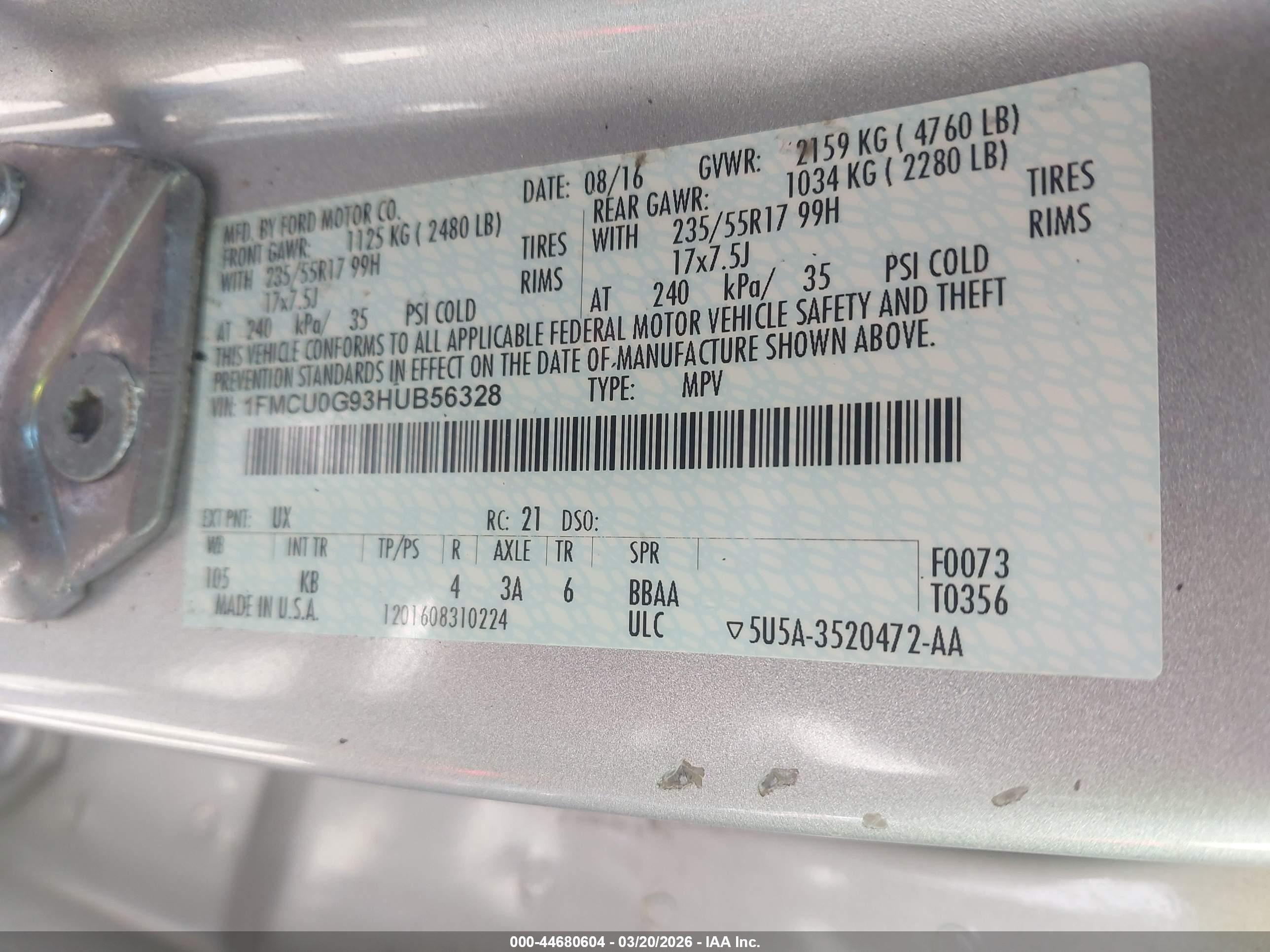 FORD ESCAPE image 9