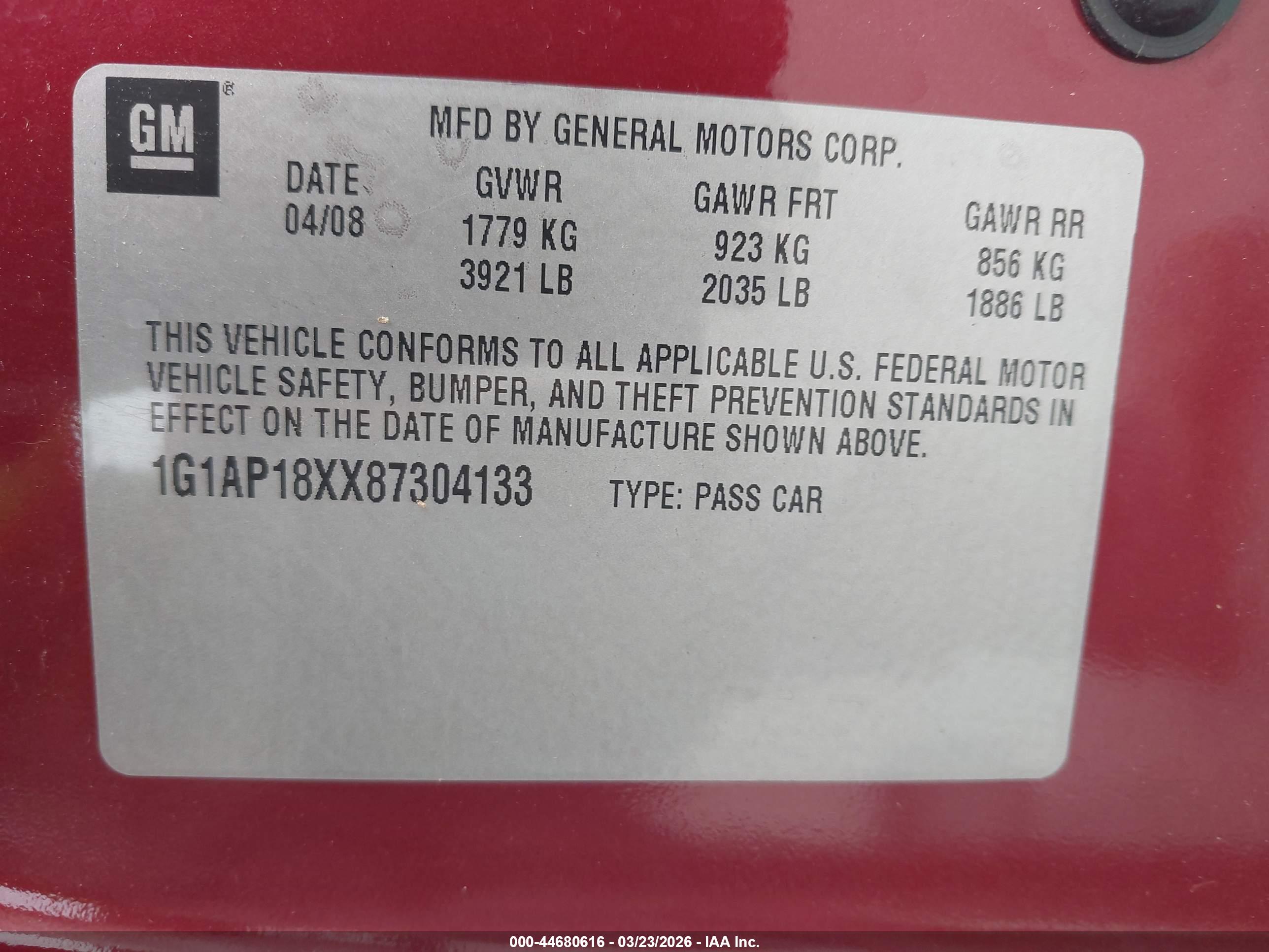 CHEVROLET COBALT image 9