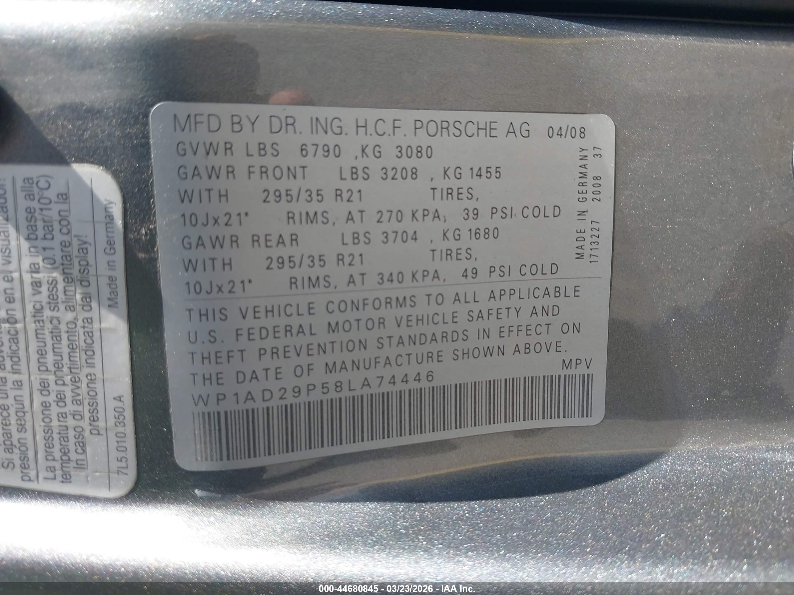 PORSCHE CAYENNE image 9